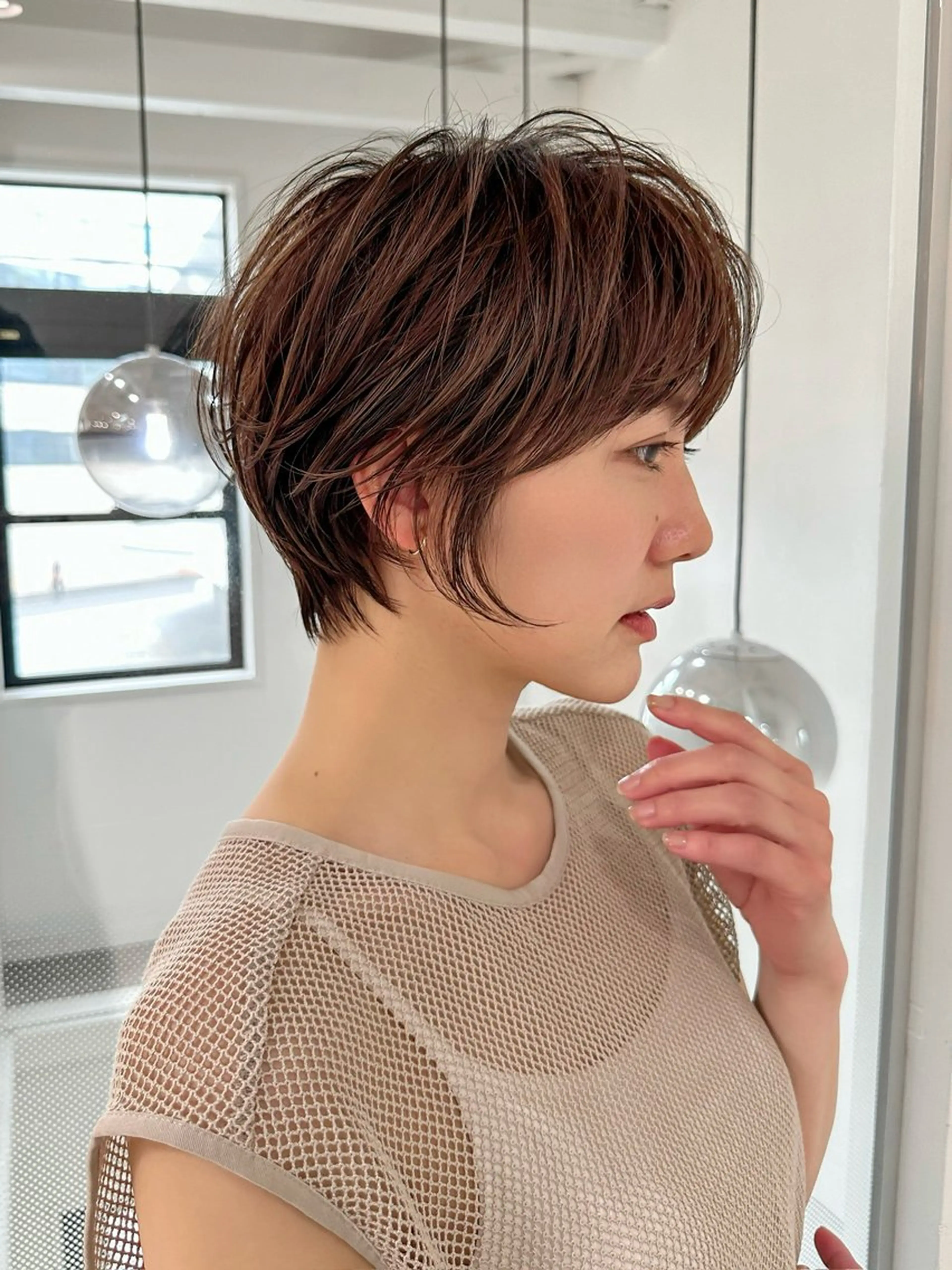 ショート ショートヘア 小顔カット カット ヘアカラー トリートメント ヘッドスパ taiga レイヤー /髪質改善/矯正🌈のヘアスタイル