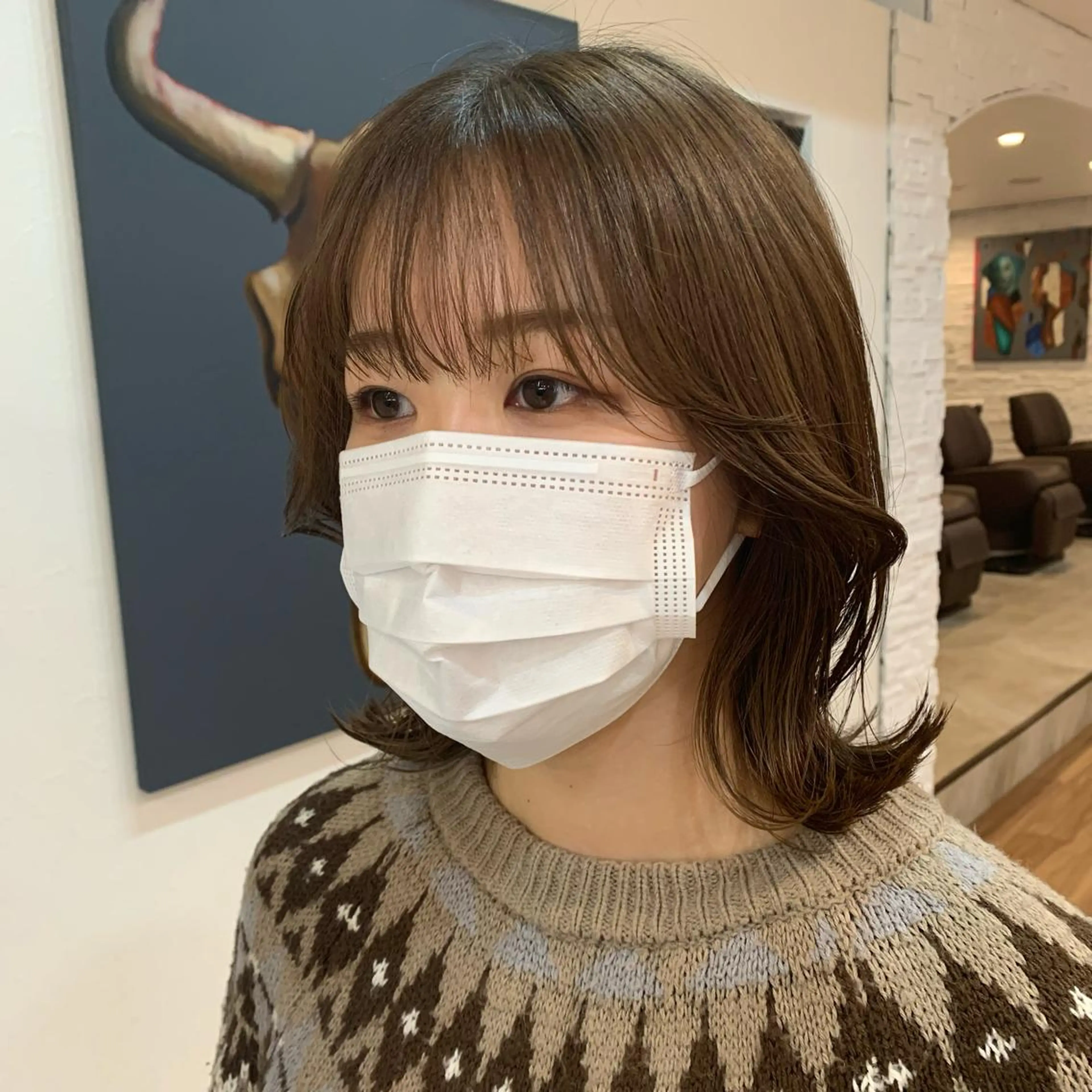 ミディアム くびれヘア 【韓国風くびれヘア】 joule小木曽輝のヘアスタイル