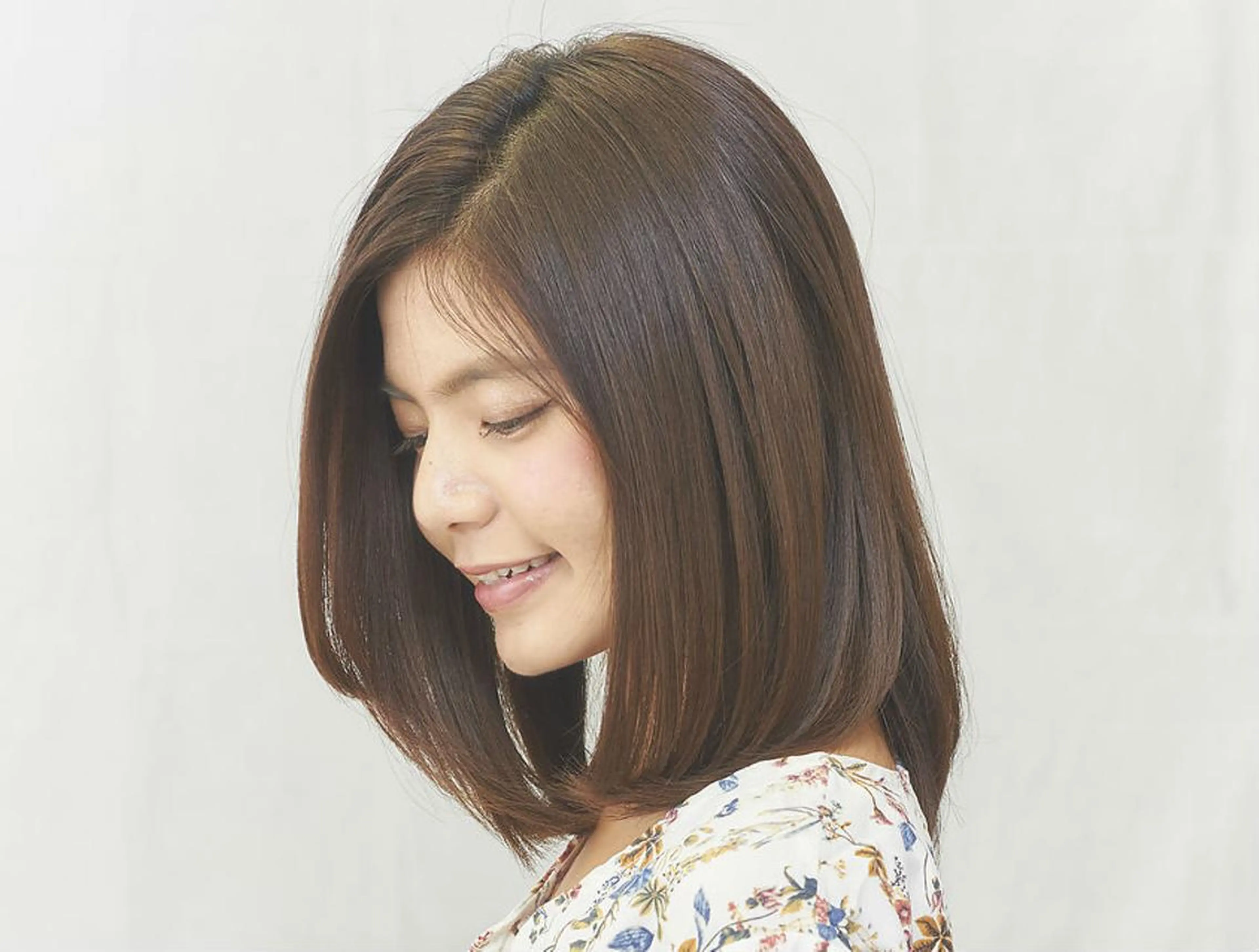 セミロング カラー パーマ アディクシーカラー ケアカラー 髪質改善 トリートメント ストレートパーマ 【ヘアケア特化型】 newi天王寺のヘアスタイル