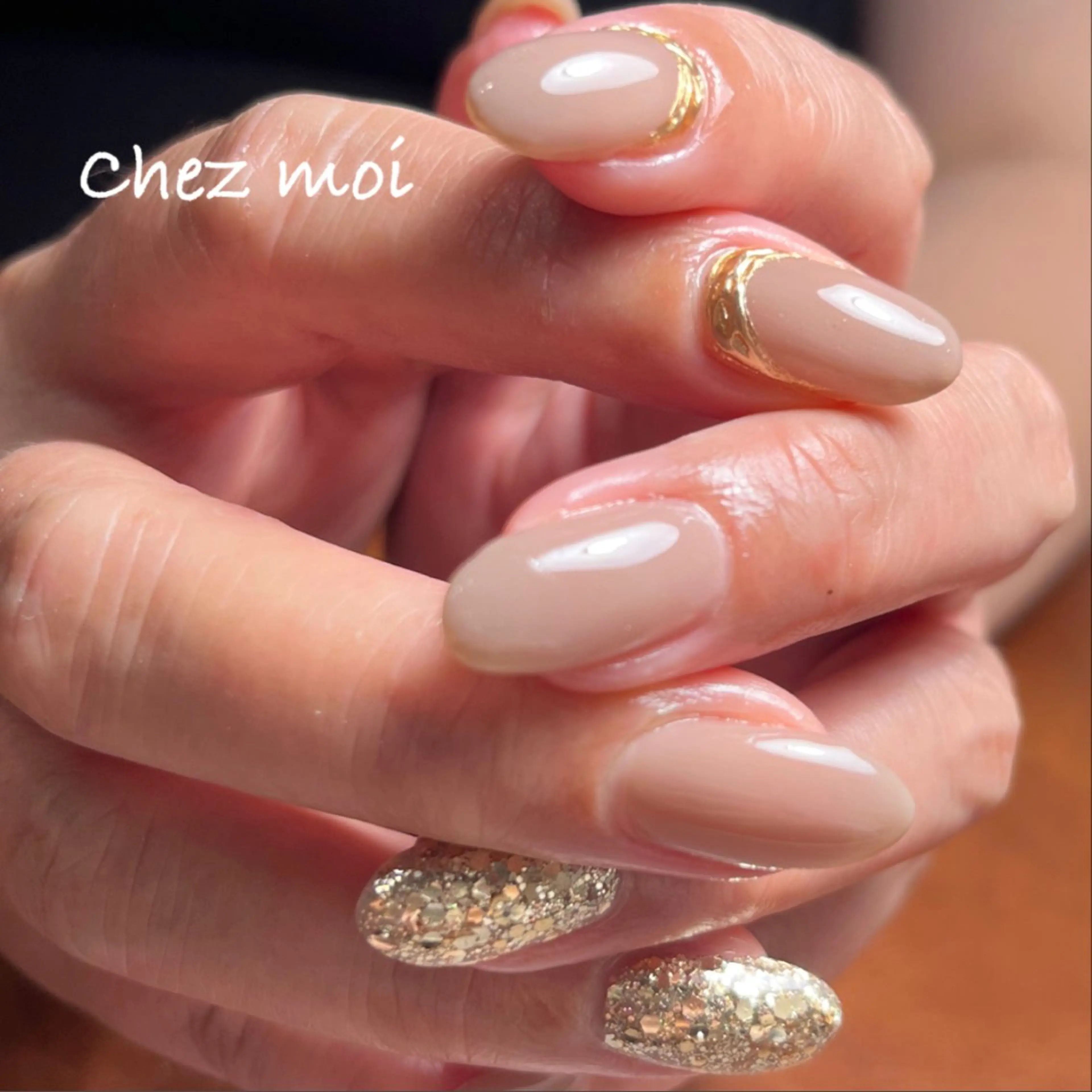 ネイル ゴールド 🔹Chez-moi 🔹mayuのネイルデザイン