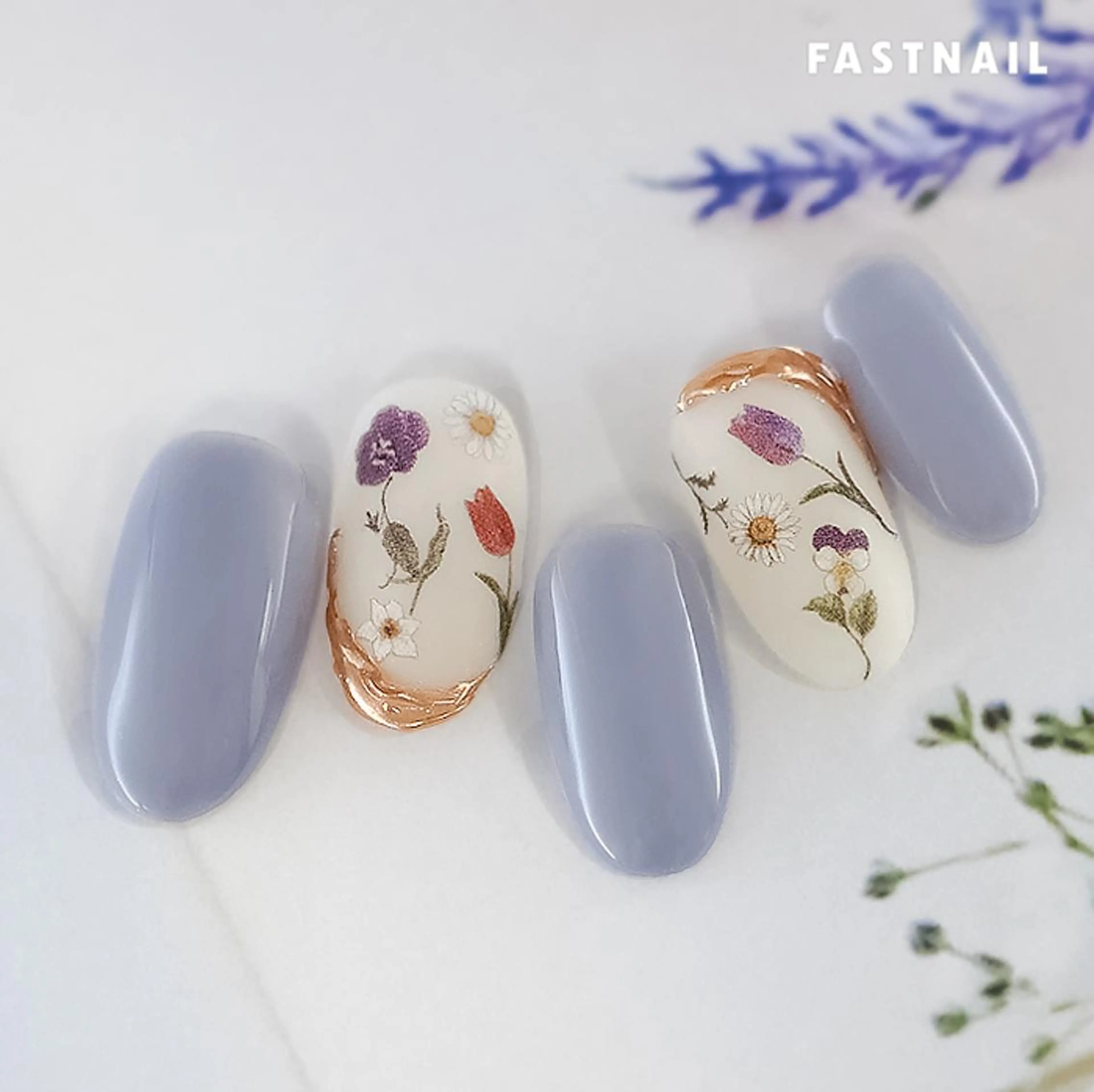 ネイル フラワーネイル フットネイル フレンチネイル ジェルネイル ワンカラーネイル ファストネイル　ロコ 志免のネイルデザイン