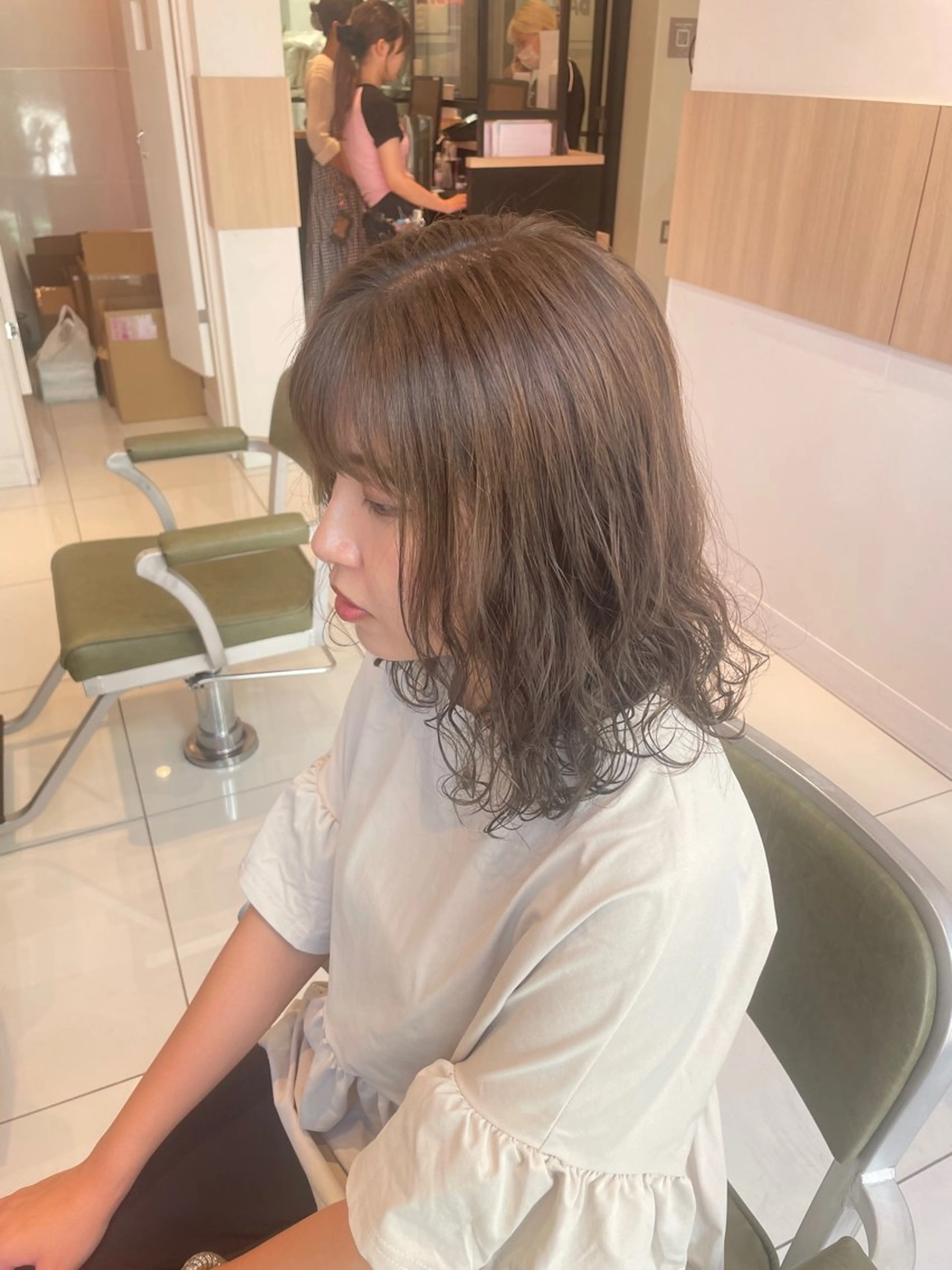 カラー 透明感カラー オリーブカラー 🪻ダブルカラー /透明感カラーRioのヘアスタイル