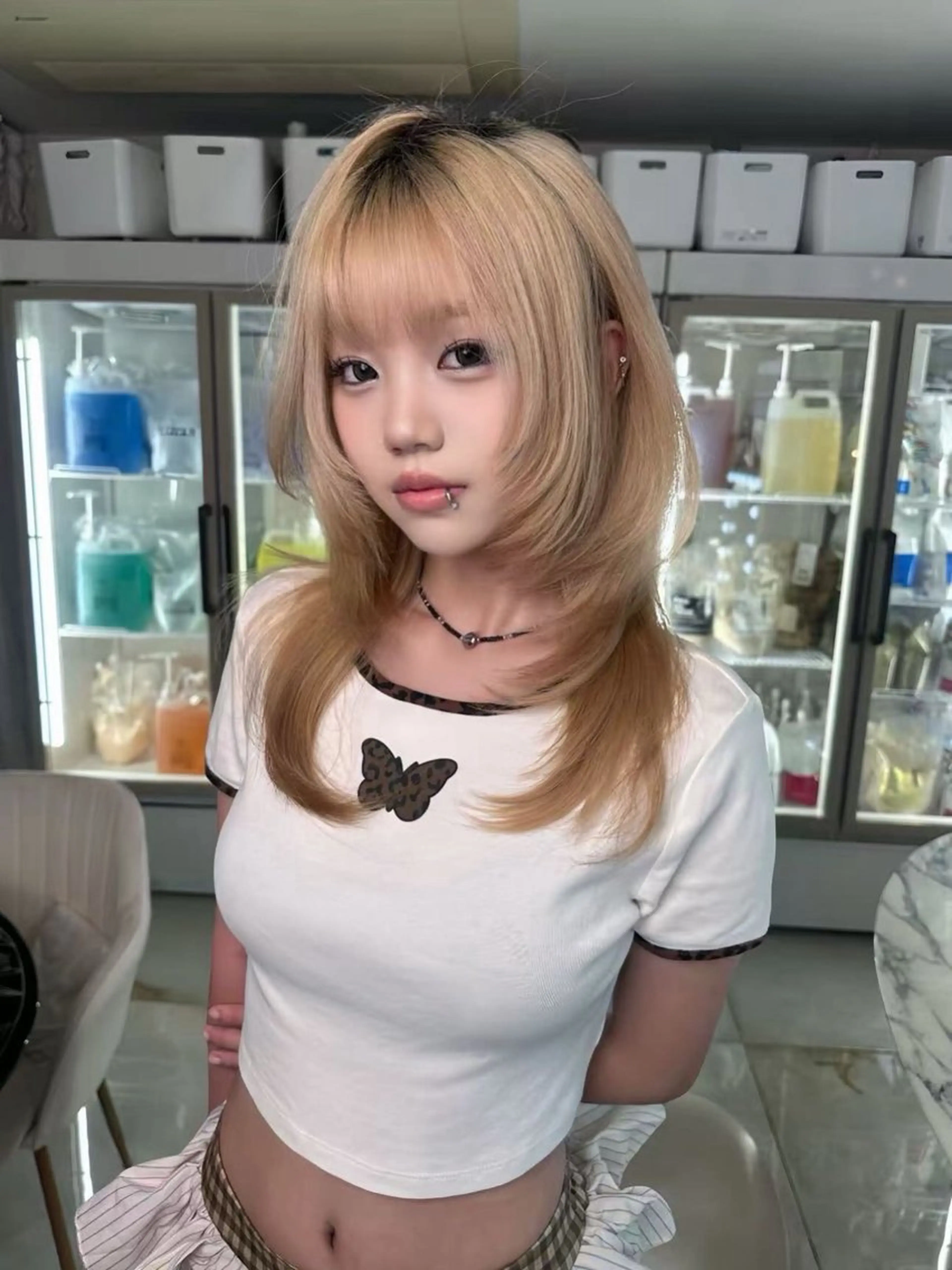 セミロング カット トリートメント RiA/レイヤーカッ ト/ハッシュカットのヘアスタイル