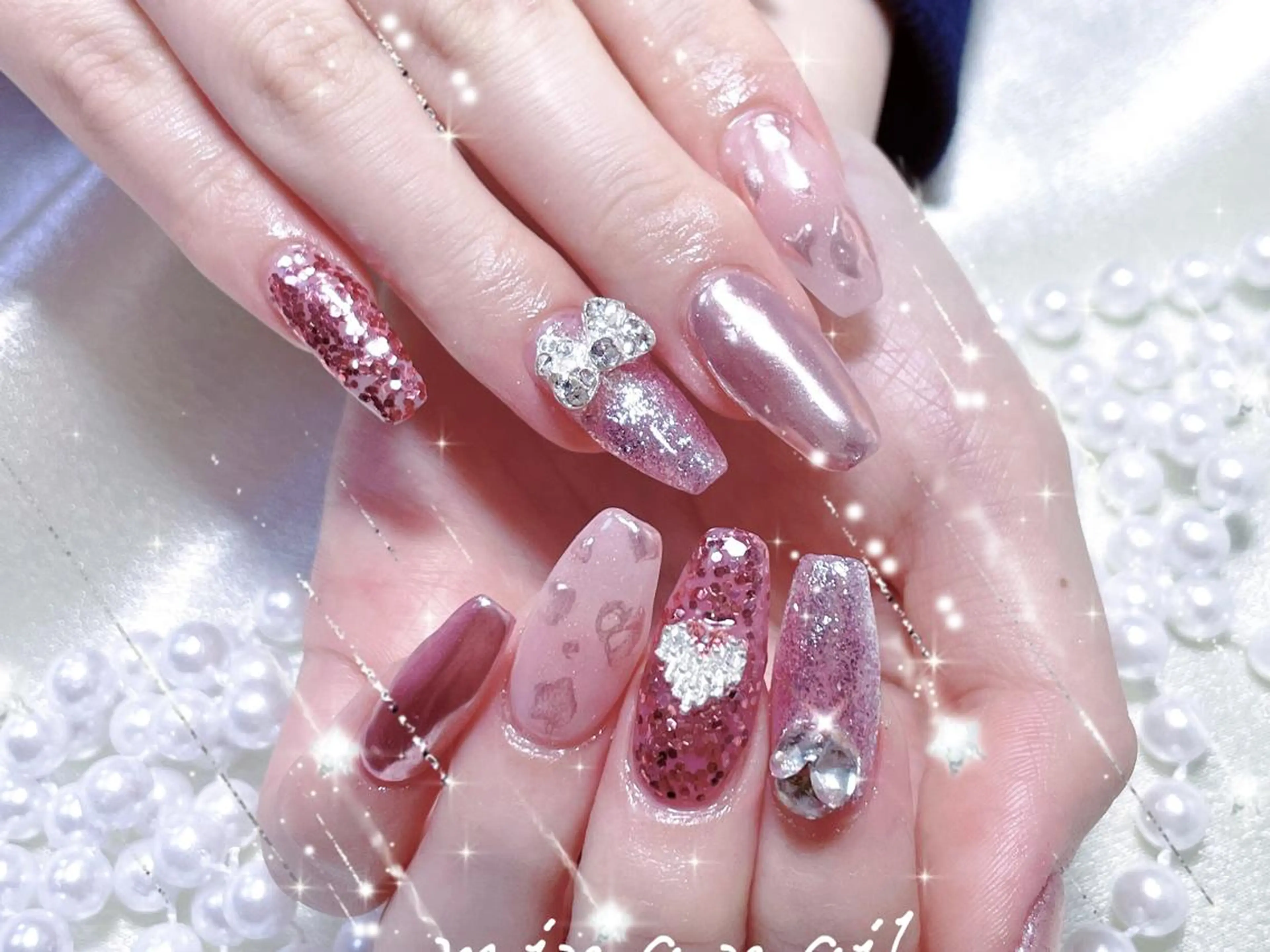 ネイル 七海🎀 💗のネイルデザイン