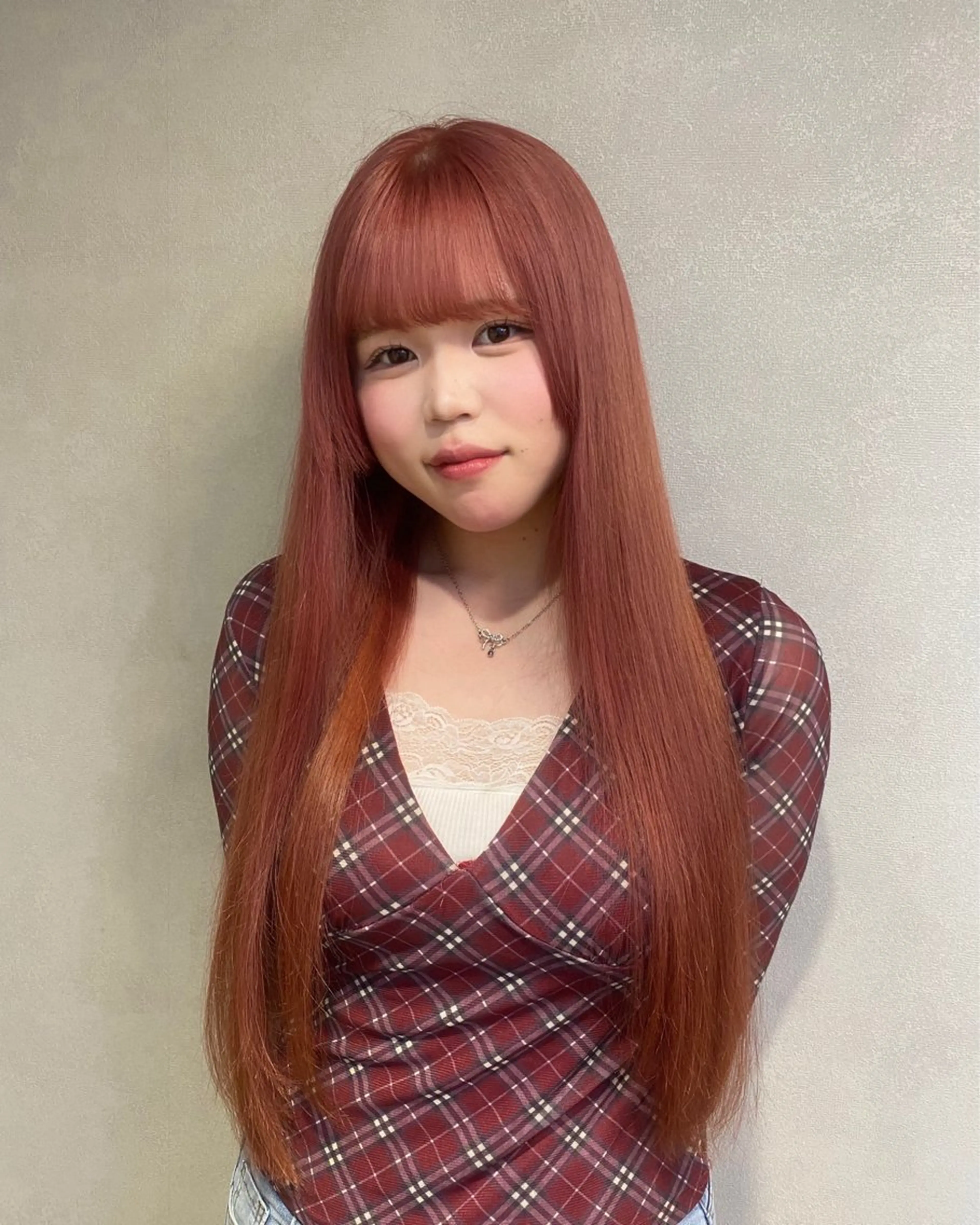 ロング カラー ブリーチ ヘアカラー MIREI /韓国風 ショート/大阪美容室のヘアスタイル