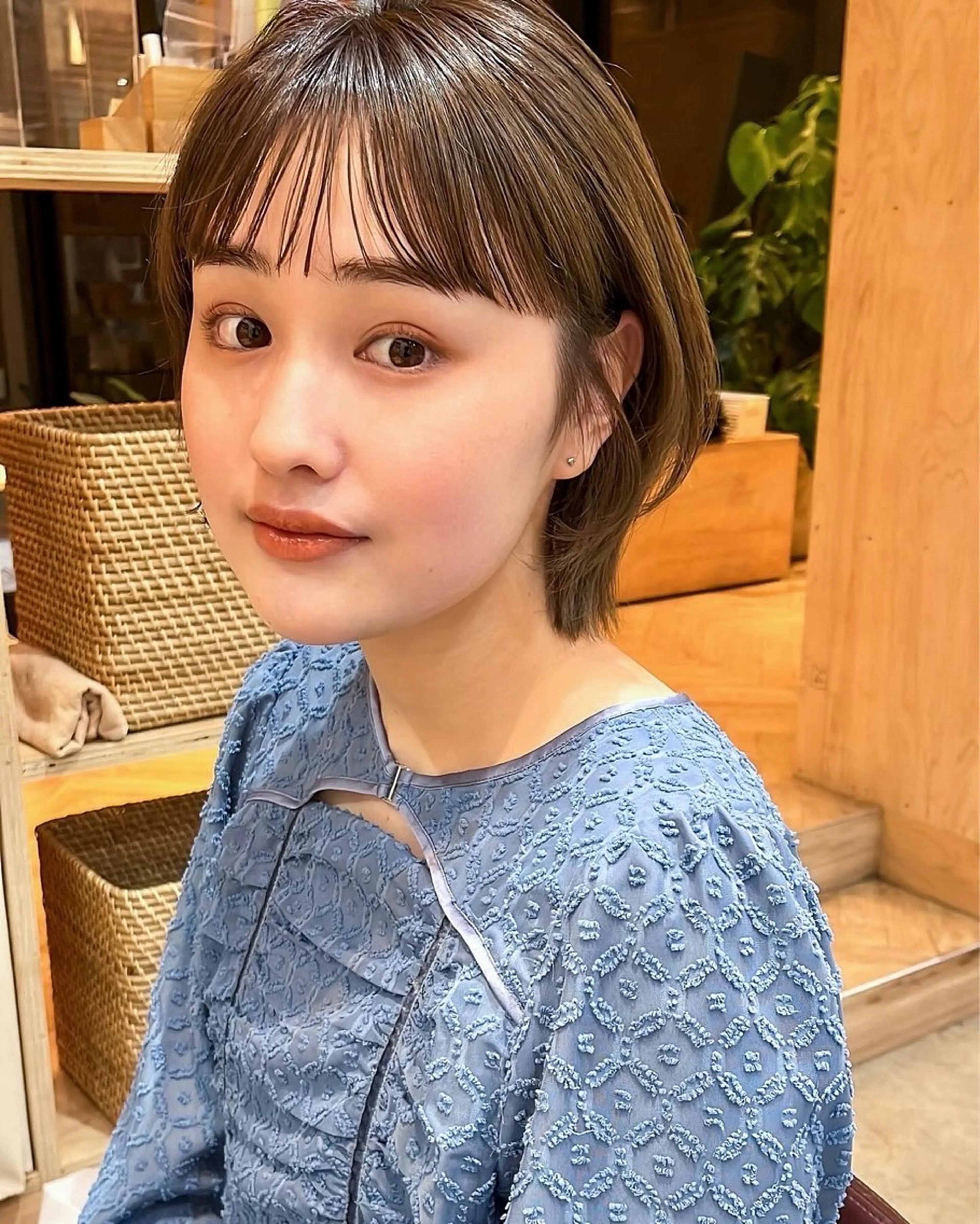 ショート カラー 🌱小顔ヘア/ボブ ミディアム/双葉🌱のヘアスタイル