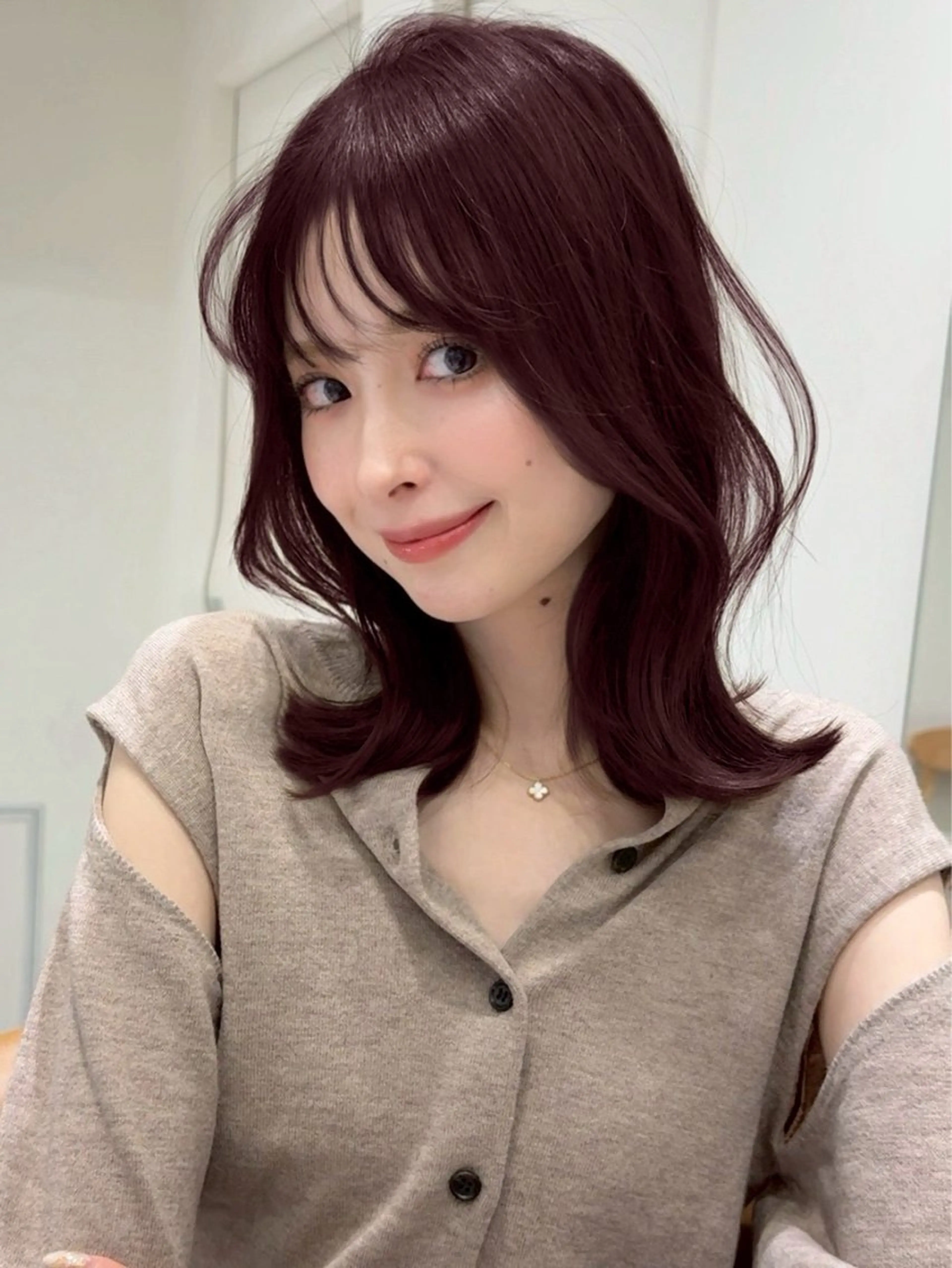 セミロング ヘアカラー 韓国風/ブリーチ/ 透明感🫧ケイタのヘアスタイル