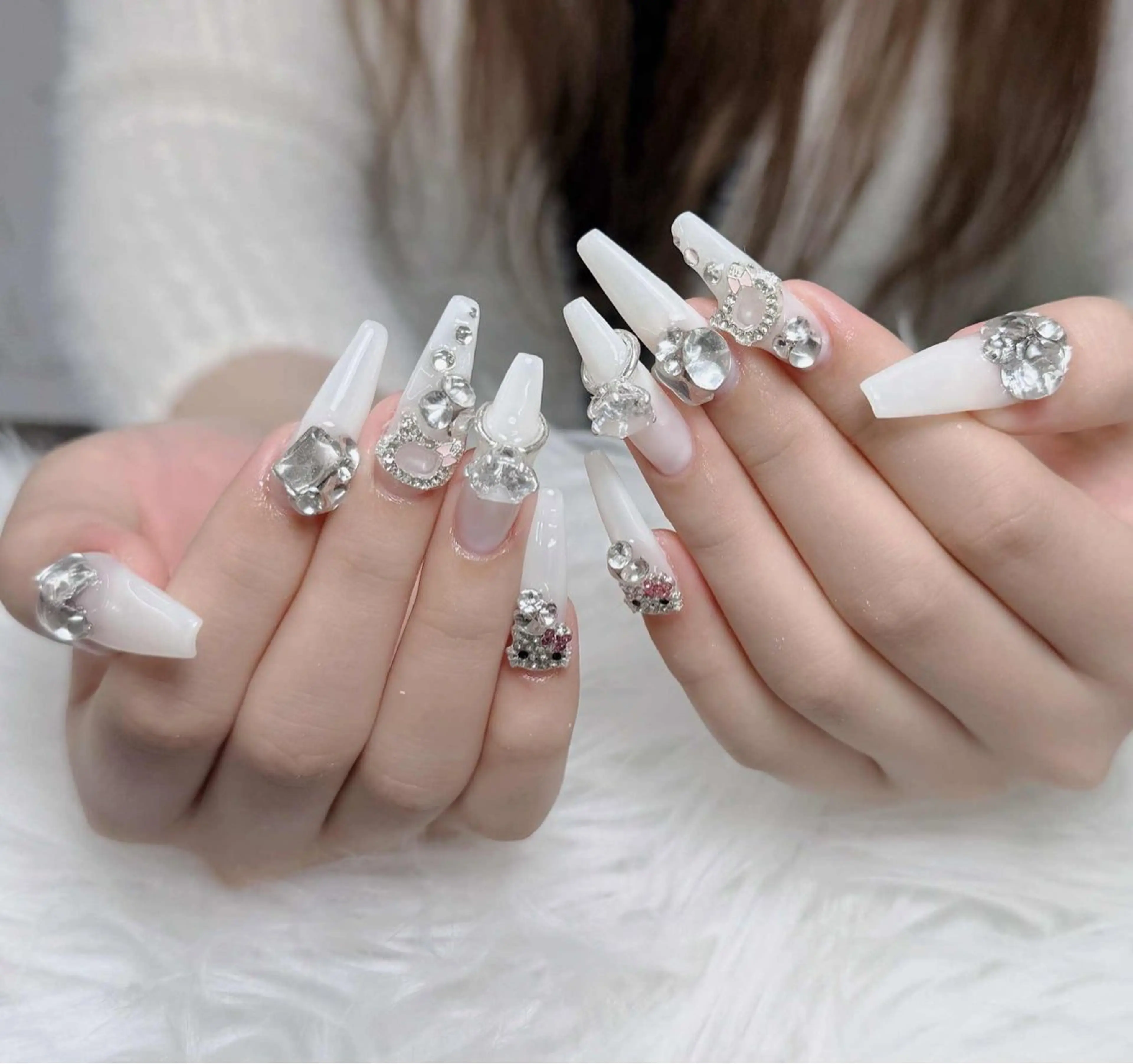 ネイル アートネイル 韓国ネイル 持ち込み ワンホンネイル ハンドネイル Lenie Nail Salonのネイルデザイン