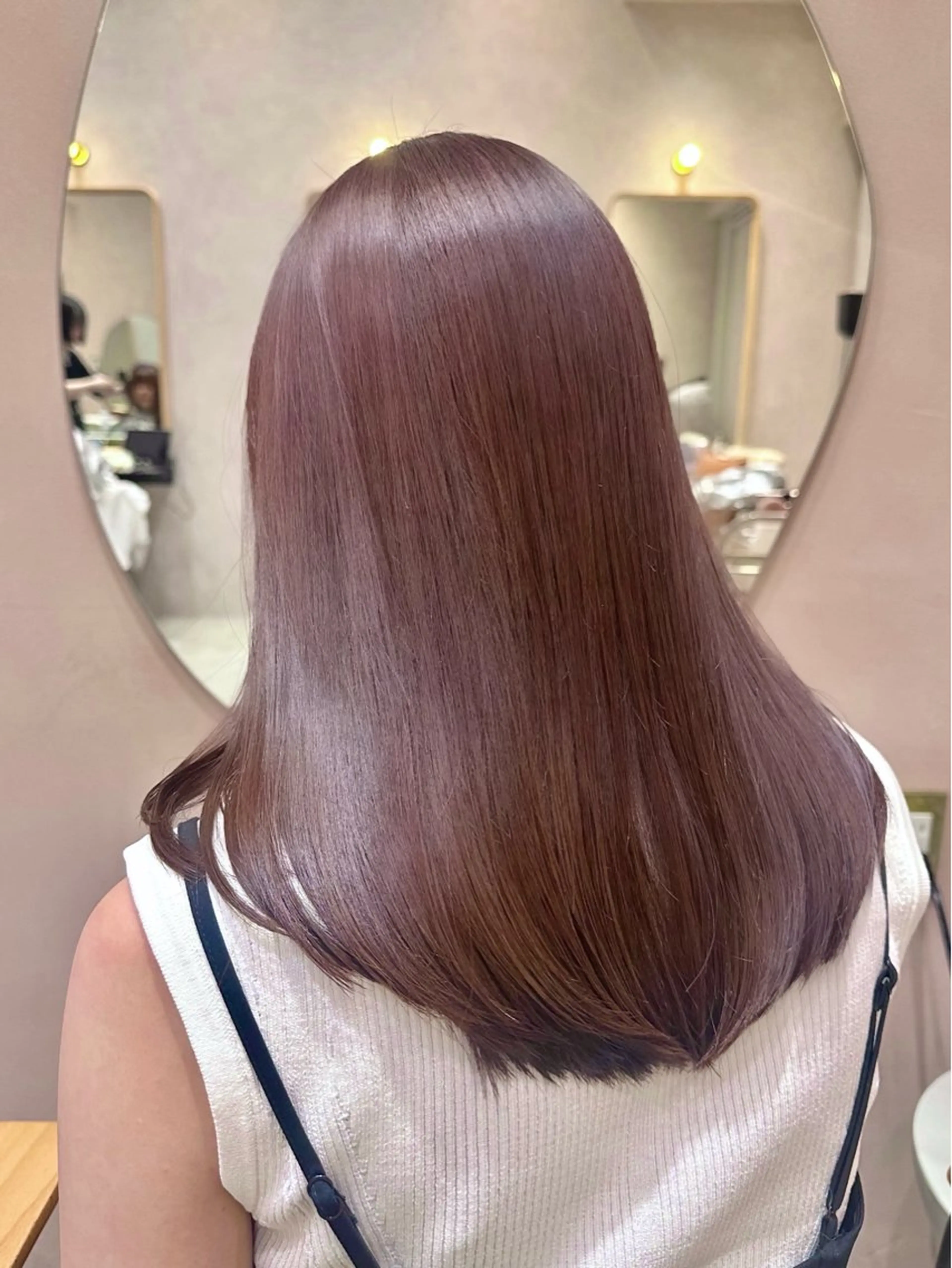 ミディアム カラー 越後 遥/ 透明感カラー🪞🤍のヘアスタイル