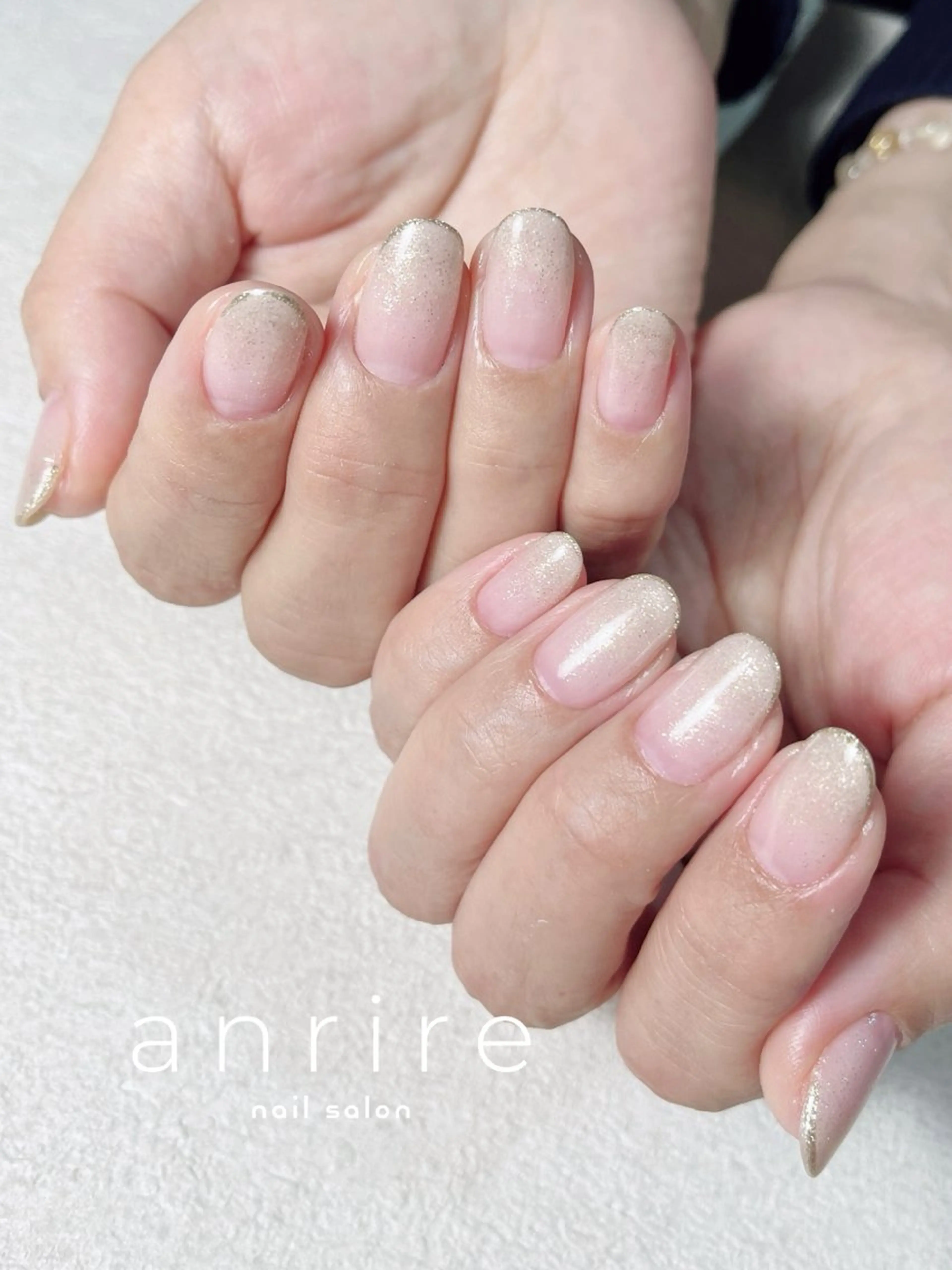 ネイル ジェルネイル グラデーション キラキラネイル ラメ(グリッター) オフィスネイル ハンドネイル nail salon anrire〜アンリール〜所属・nailsalon anrireのネイルデザイン
