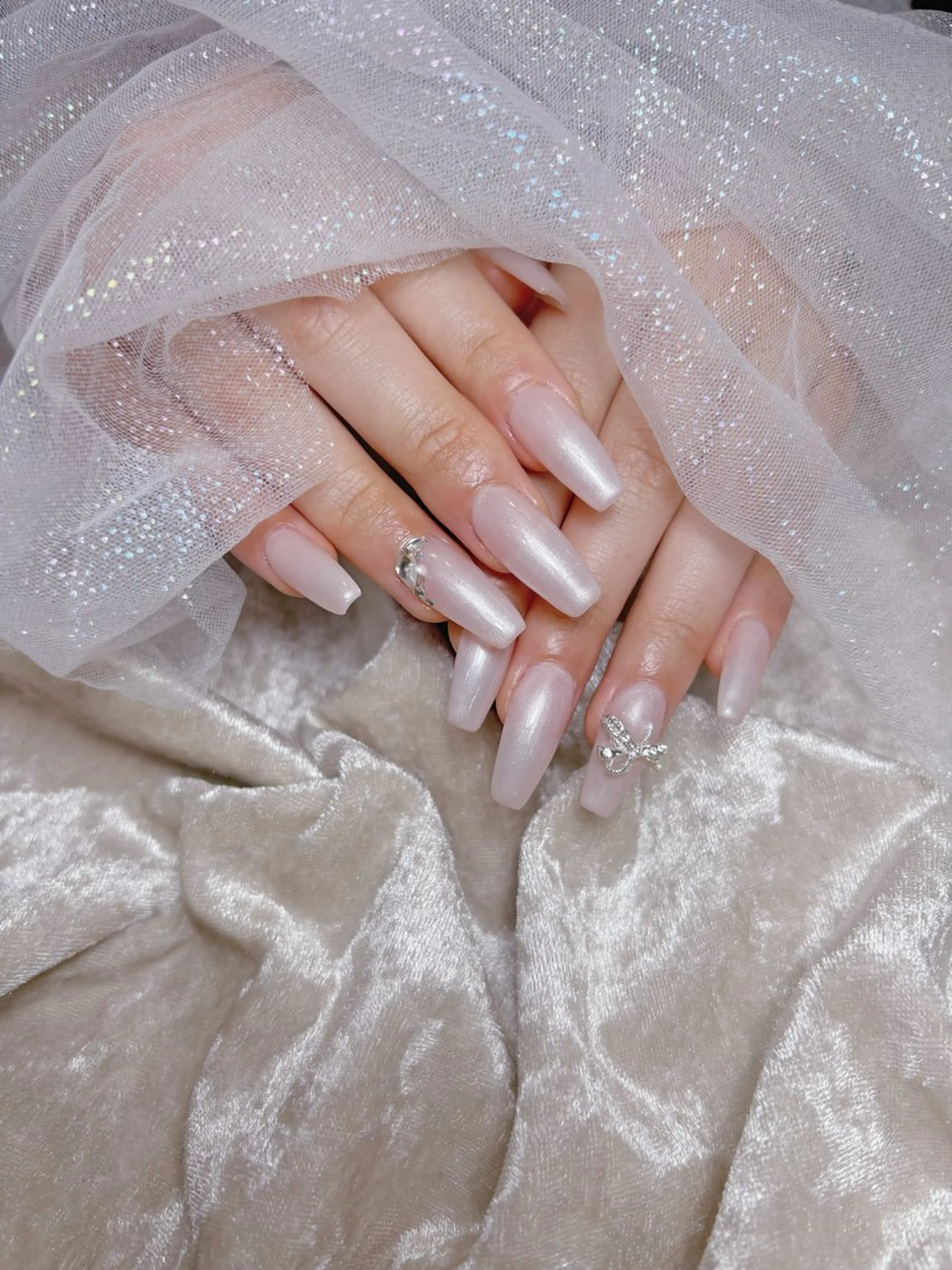 ネイル ホワイト Monart♡ あいりのネイルデザイン