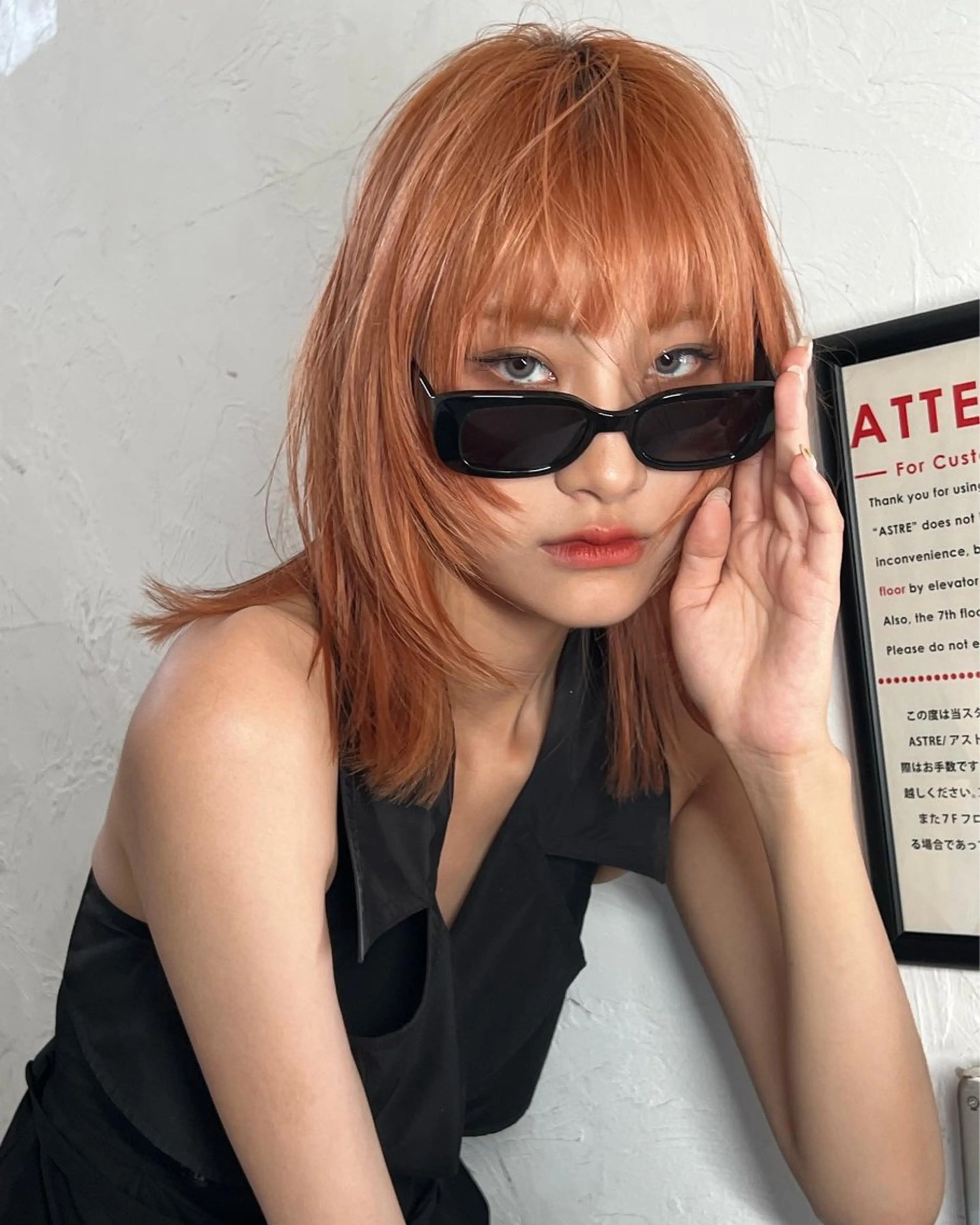 ロング カラー 🇨🇳ワンホンヘア 下田鉄也のヘアスタイル