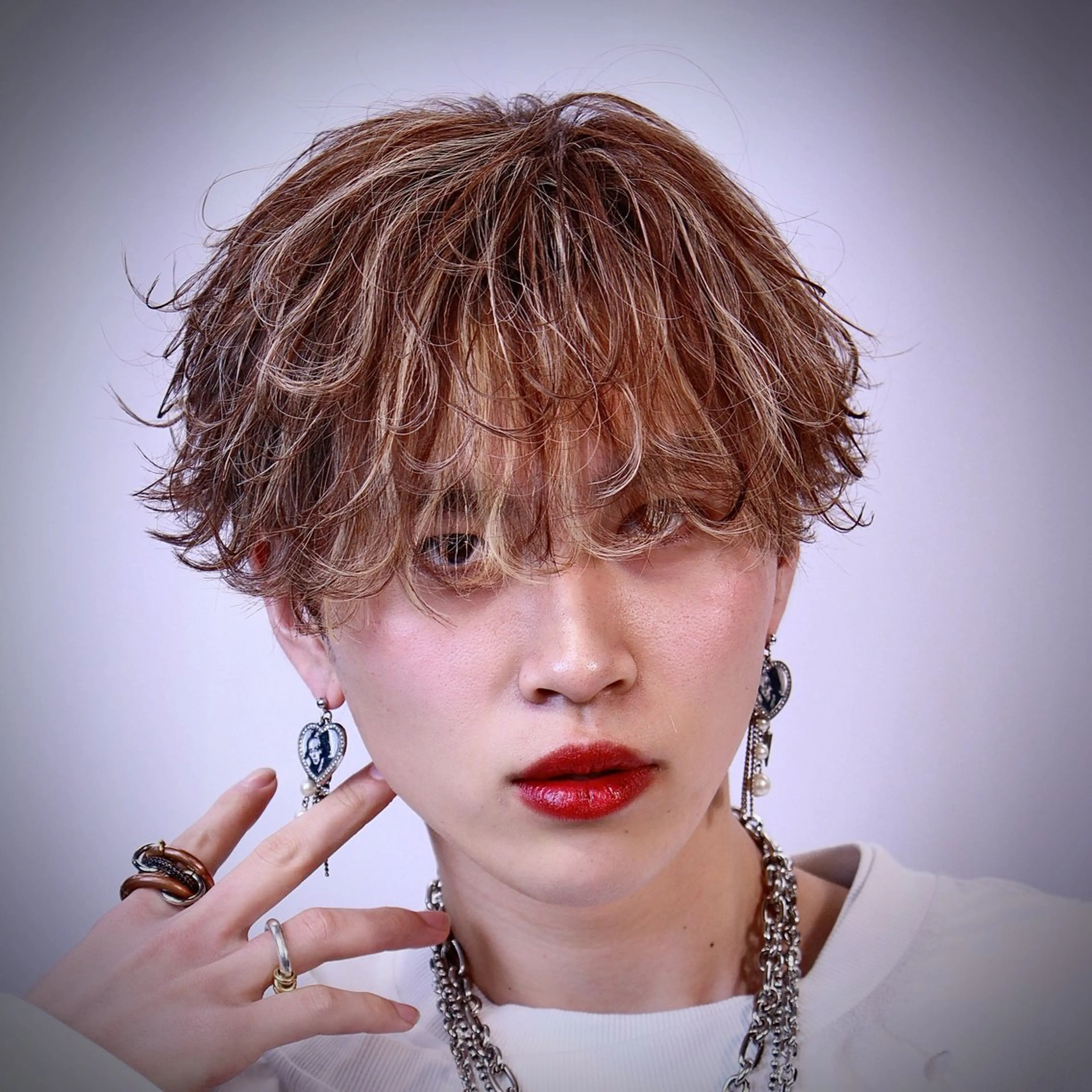 カラー パーマ メンズ カット ヘアカラー 🤍モテ/メンズ KEISHO🩶のヘアスタイル