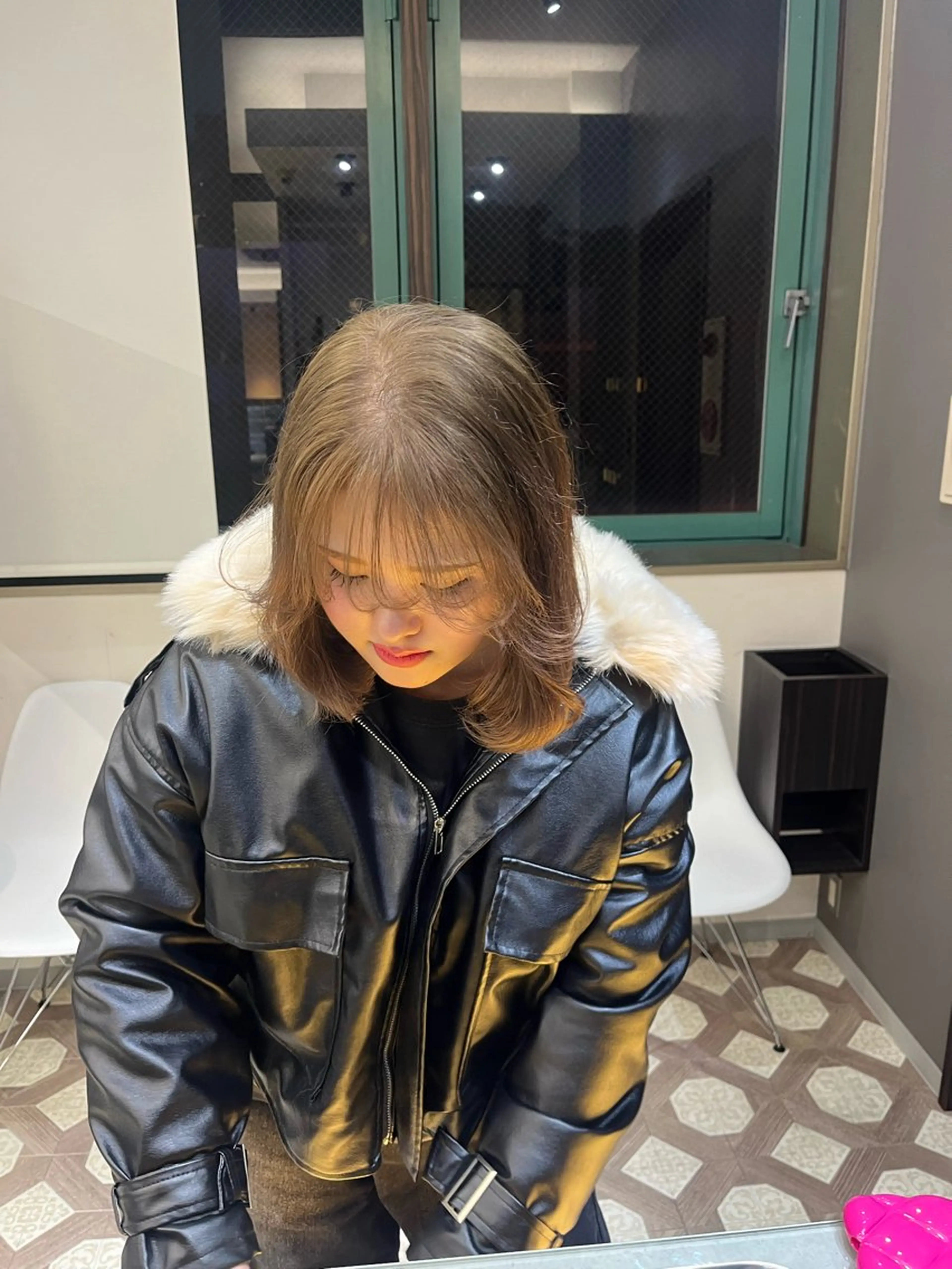 ショート カラー ユイ☆レイヤーカット ヘアセット/ブリーチのヘアスタイル