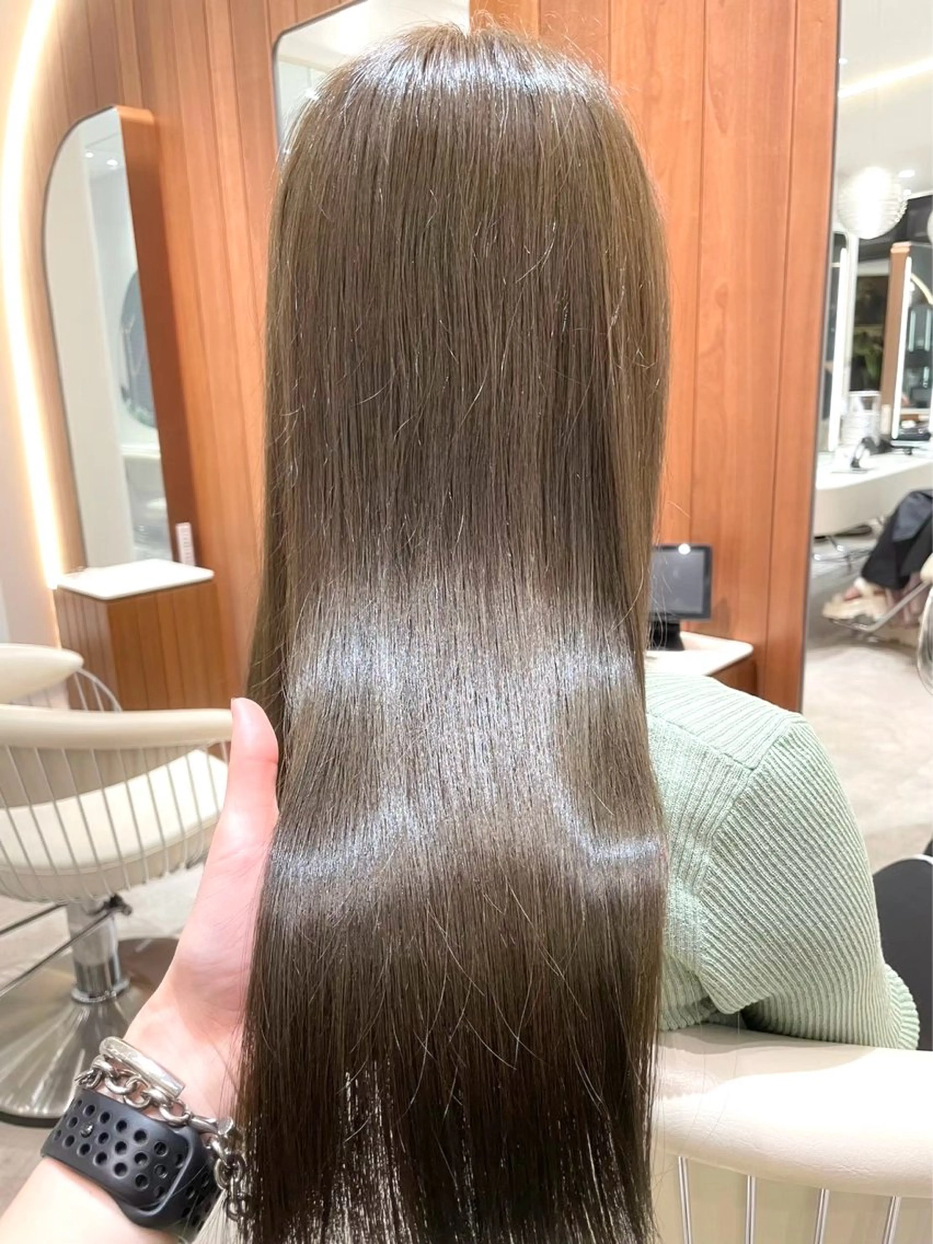 ロング カラー ベージュカラー ブラウンカラー ヘーゼル カット ヘアカラー トリートメント レイヤー/ハッシュ 渋谷/サッタのヘアスタイル