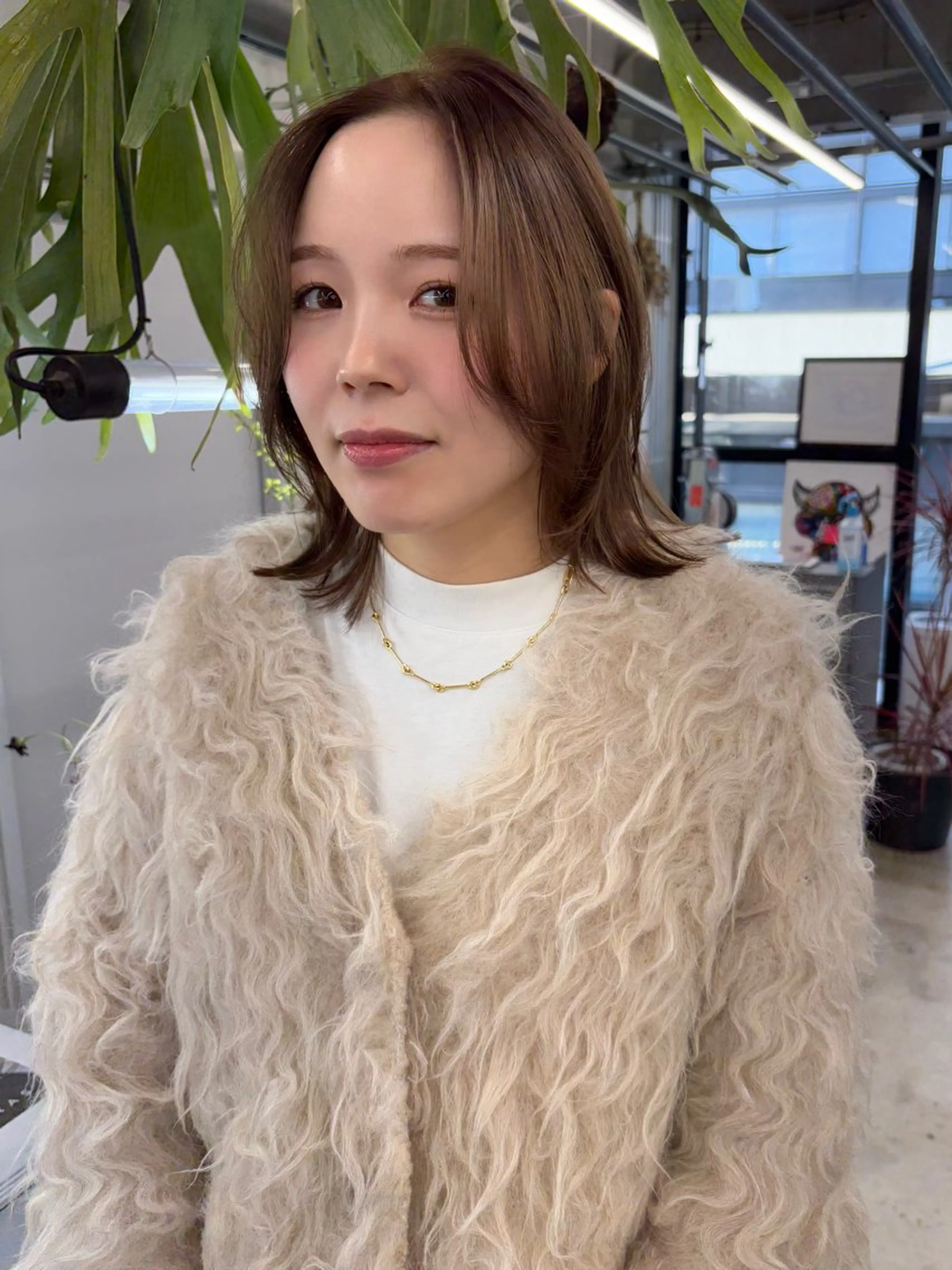 ミディアム カラー レイヤーカット カット ヘアカラー トリートメント 似合わせカット レイヤー/ボブのヘアスタイル