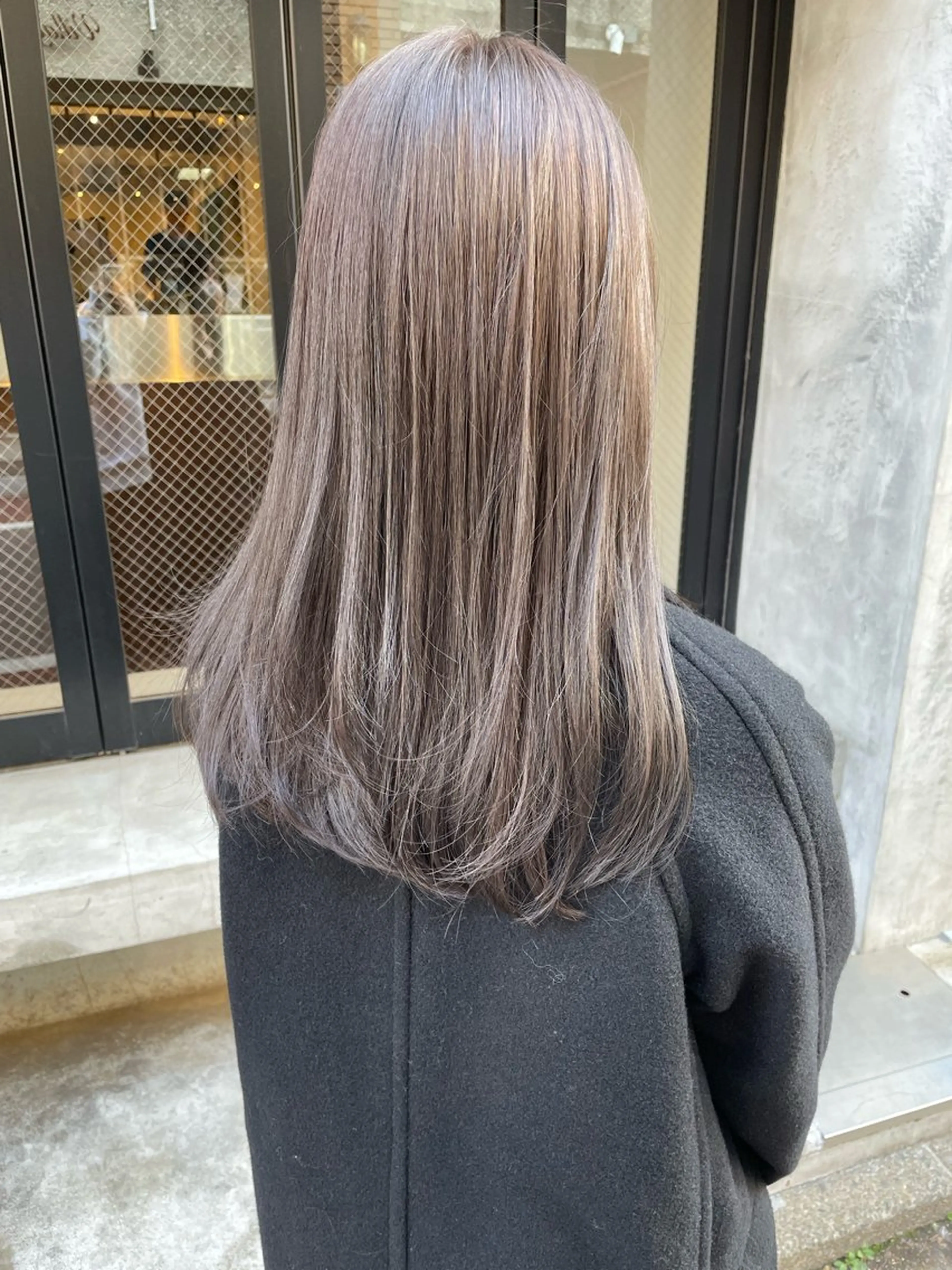 セミロング カラー カット ヘアカラー トリートメント 🩰オリーブ/ ベージュ松本咲花🩰のヘアスタイル