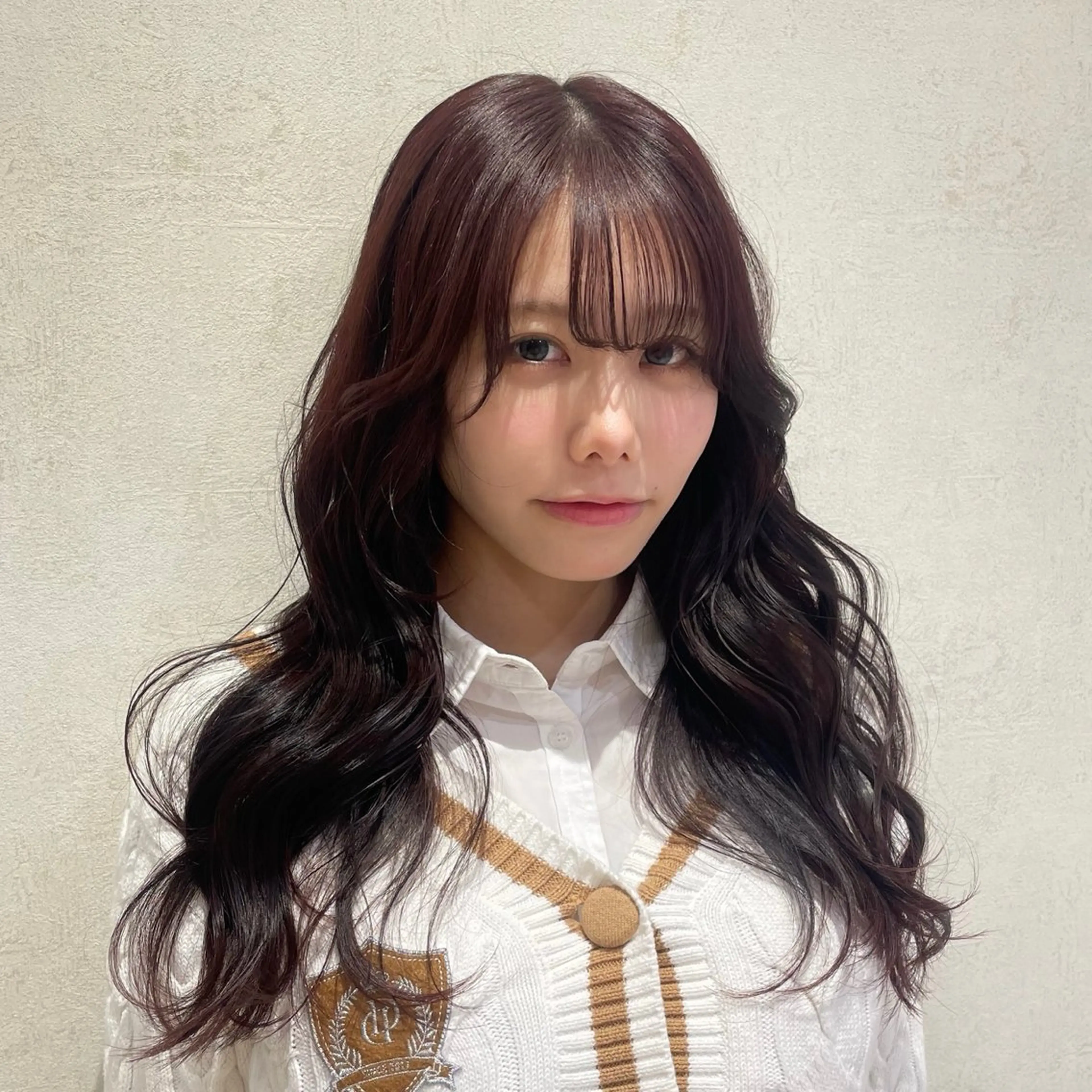 ロング ピンクラベンダー ハルカ/暖色カラー/ ダブルカラーのヘアスタイル