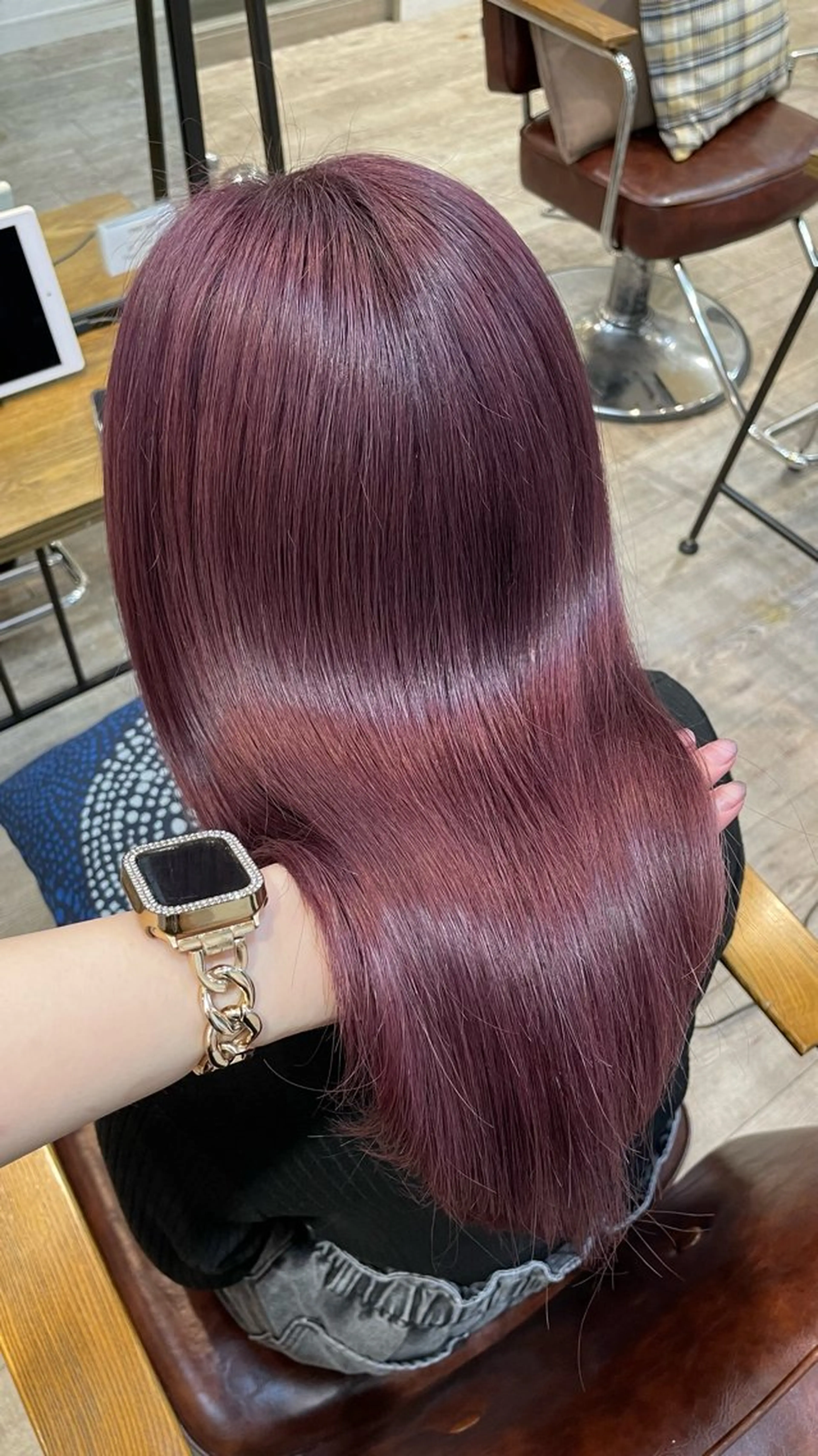 ロング ヘアカラー RIO🎀/ガーリー /カラーモデル募集のヘアスタイル