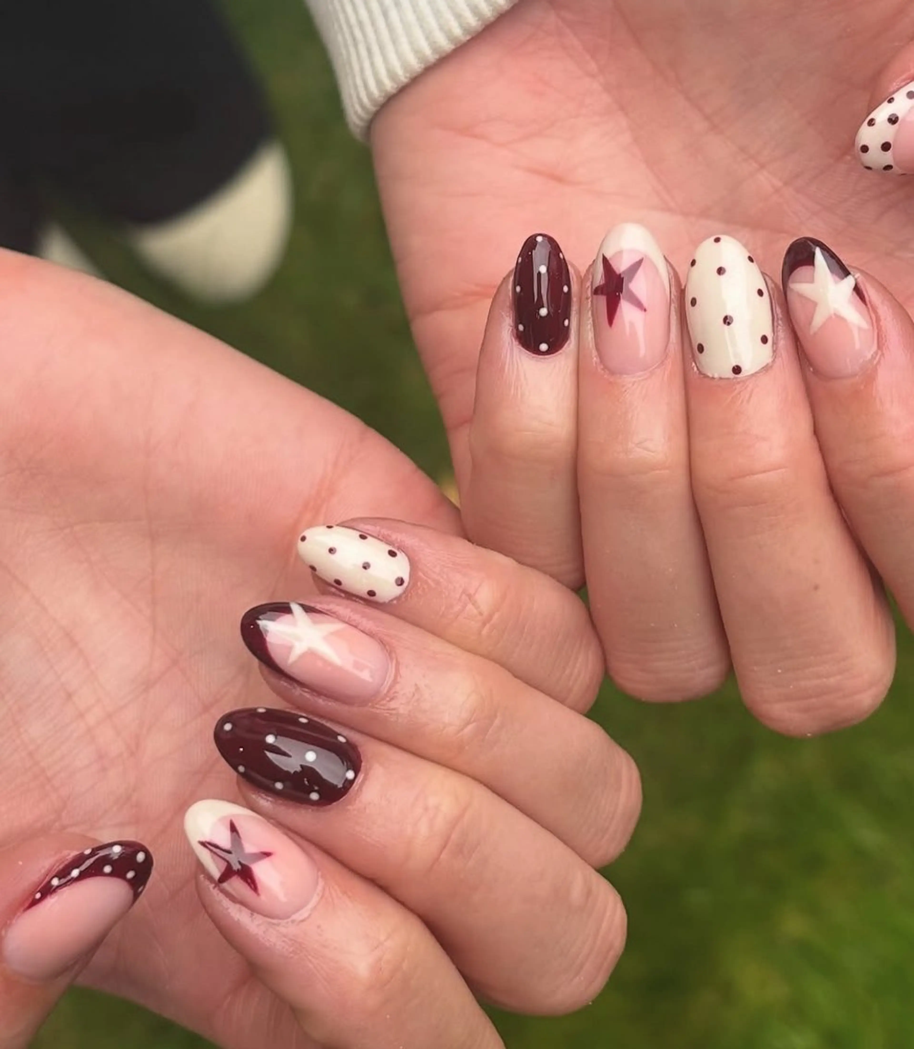 ネイル アートネイル 長さ出し ジェルネイル マグネットネイル ニュアンスネイル Kanao_ CloudyChanのネイルデザイン