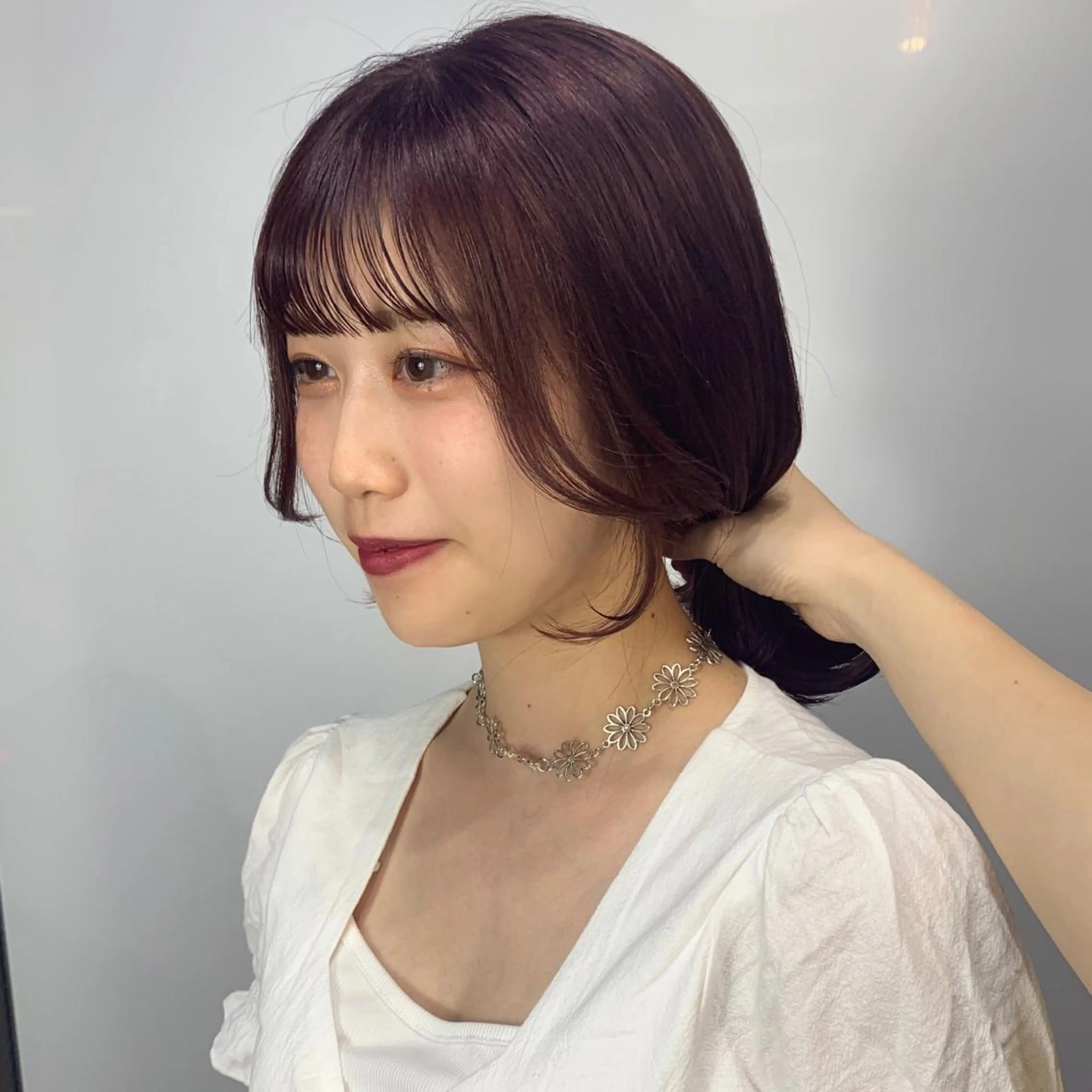 ミディアム カラー ブリーチ ラベンダーカラー ブリーチなしカラー ピンクカラー ピンクラベンダー 🎀taro ブリーチなしカラーのヘアスタイル