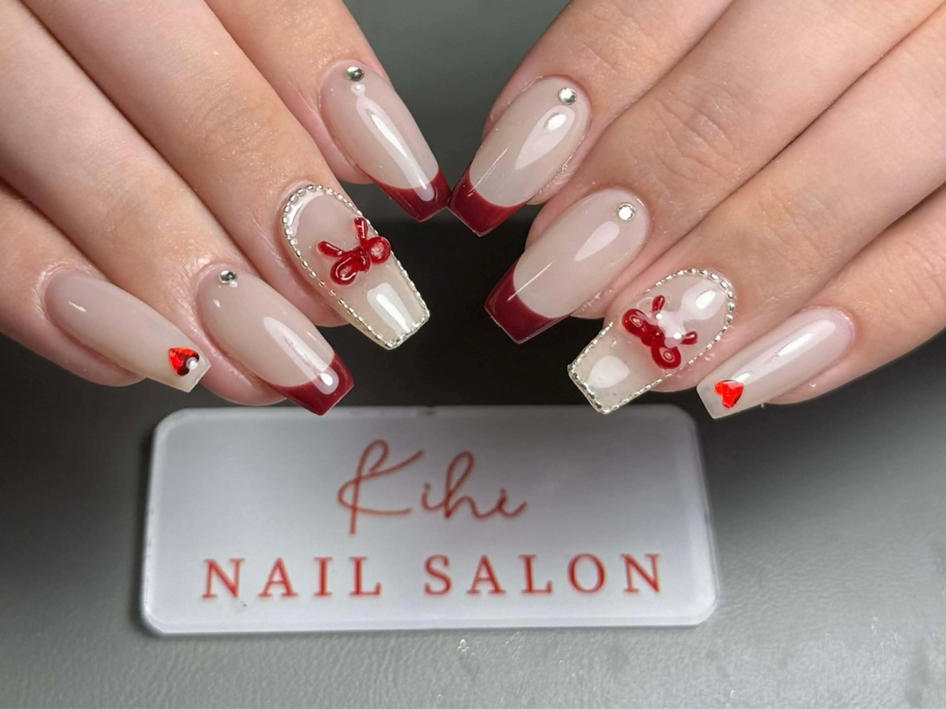 ネイル アートネイル フレンチネイル ジェルネイル グラデーション 韓国ネイル ハンドネイル ハンドケア さくら💮💮 【オフ無料】のネイルデザイン