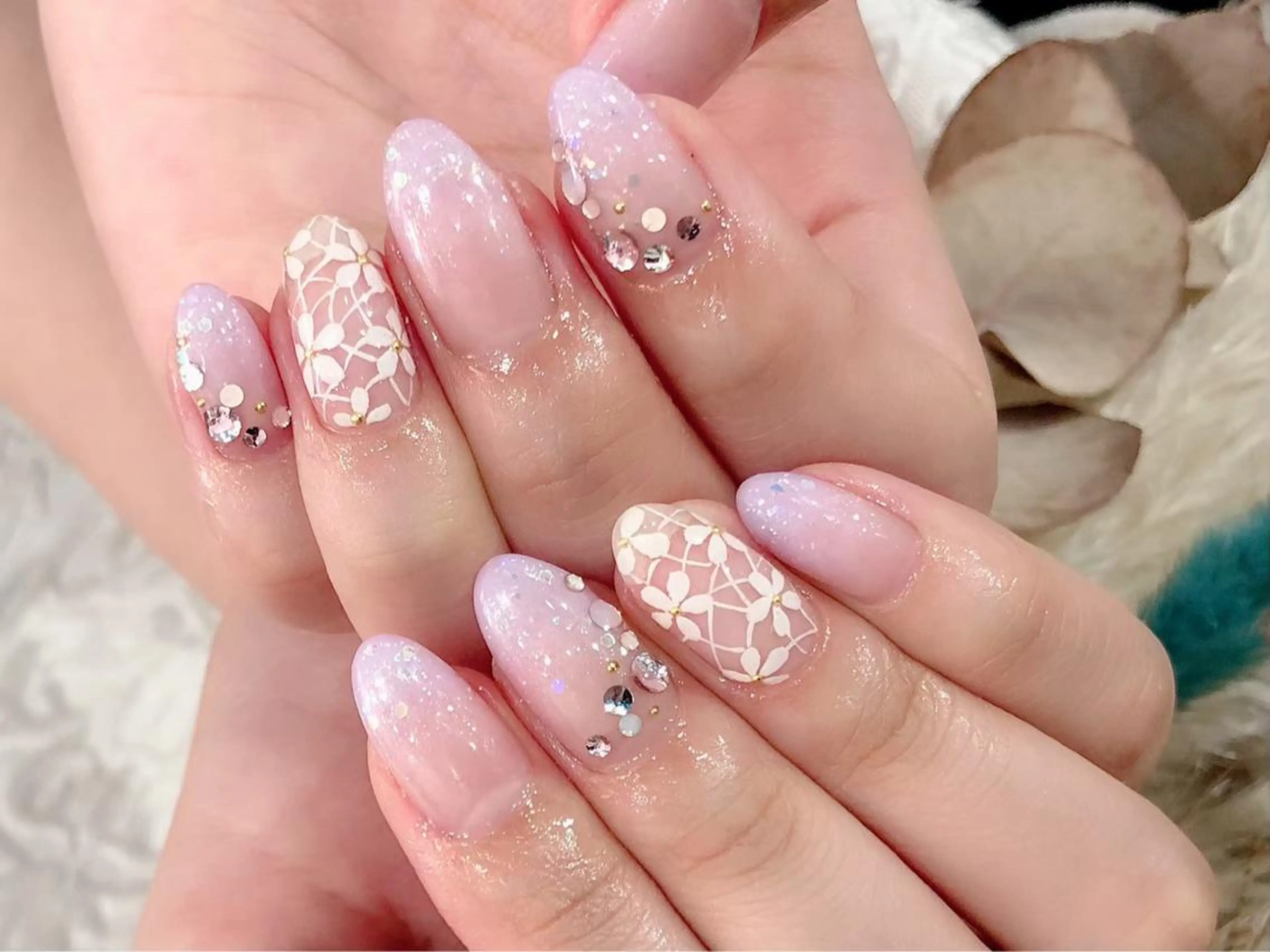 ネイル アートネイル フラワーネイル nailsalon mintのネイルデザイン