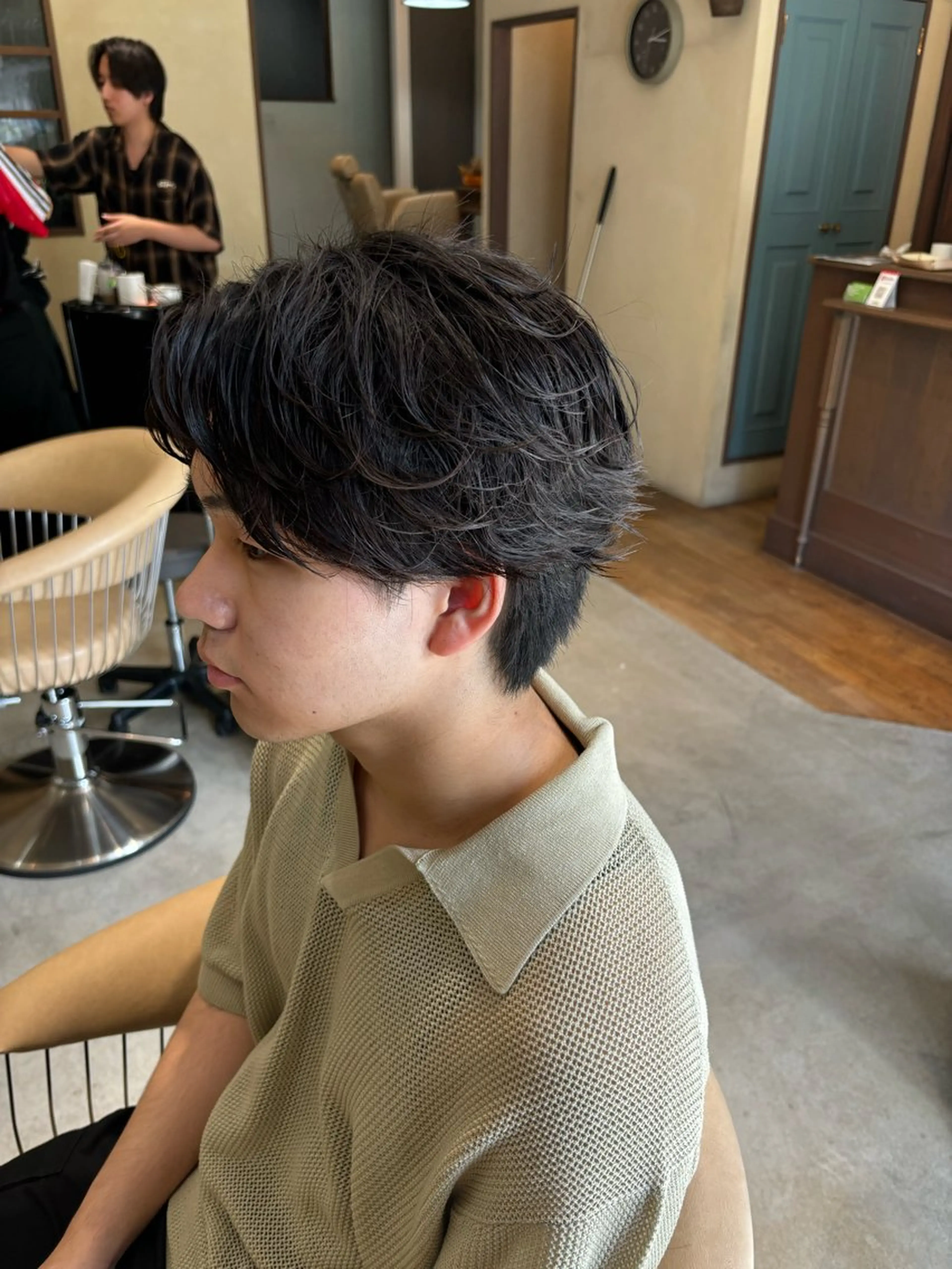 ショート メンズ カット パーマ 鹿児島 TSUBASAのヘアスタイル