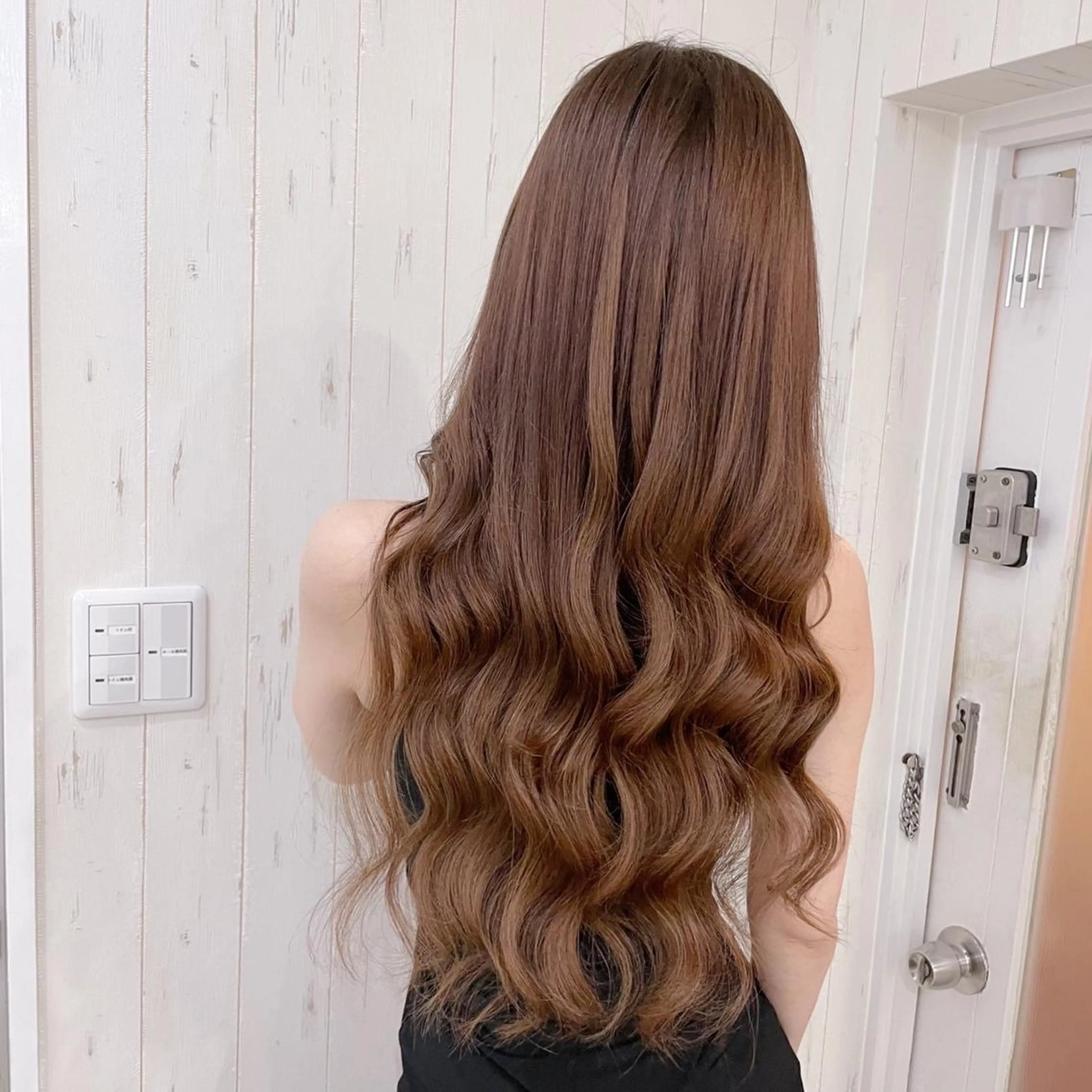 ロング カラー Yu シールエクステのヘアスタイル