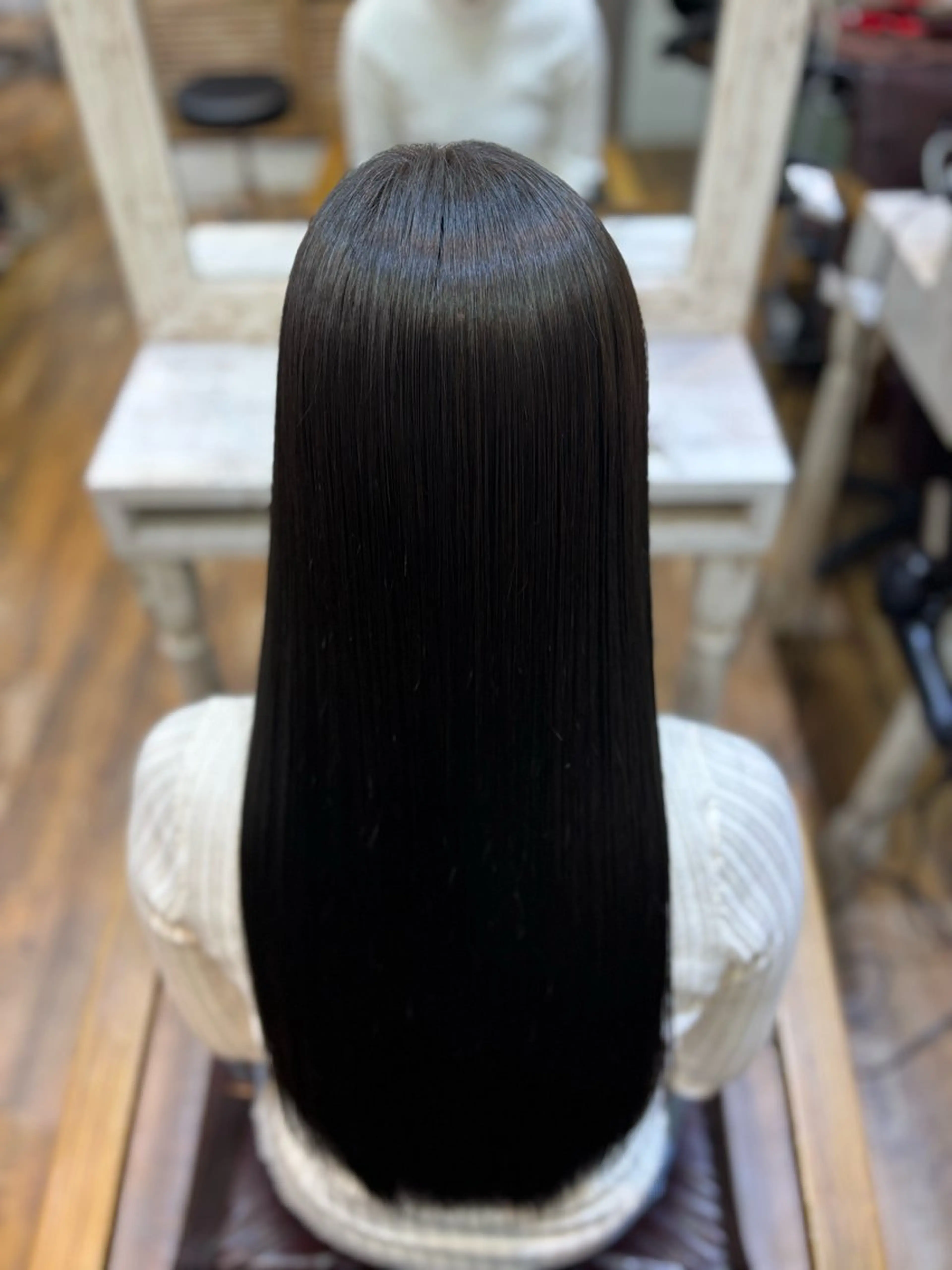 ロング カラー ブリーチ ダブルカラー インナーカラー ブリーチなしカラー 髪質改善 トリートメント 💗髪質改善💗艶髪 韓国ヘア💗こころのヘアスタイル