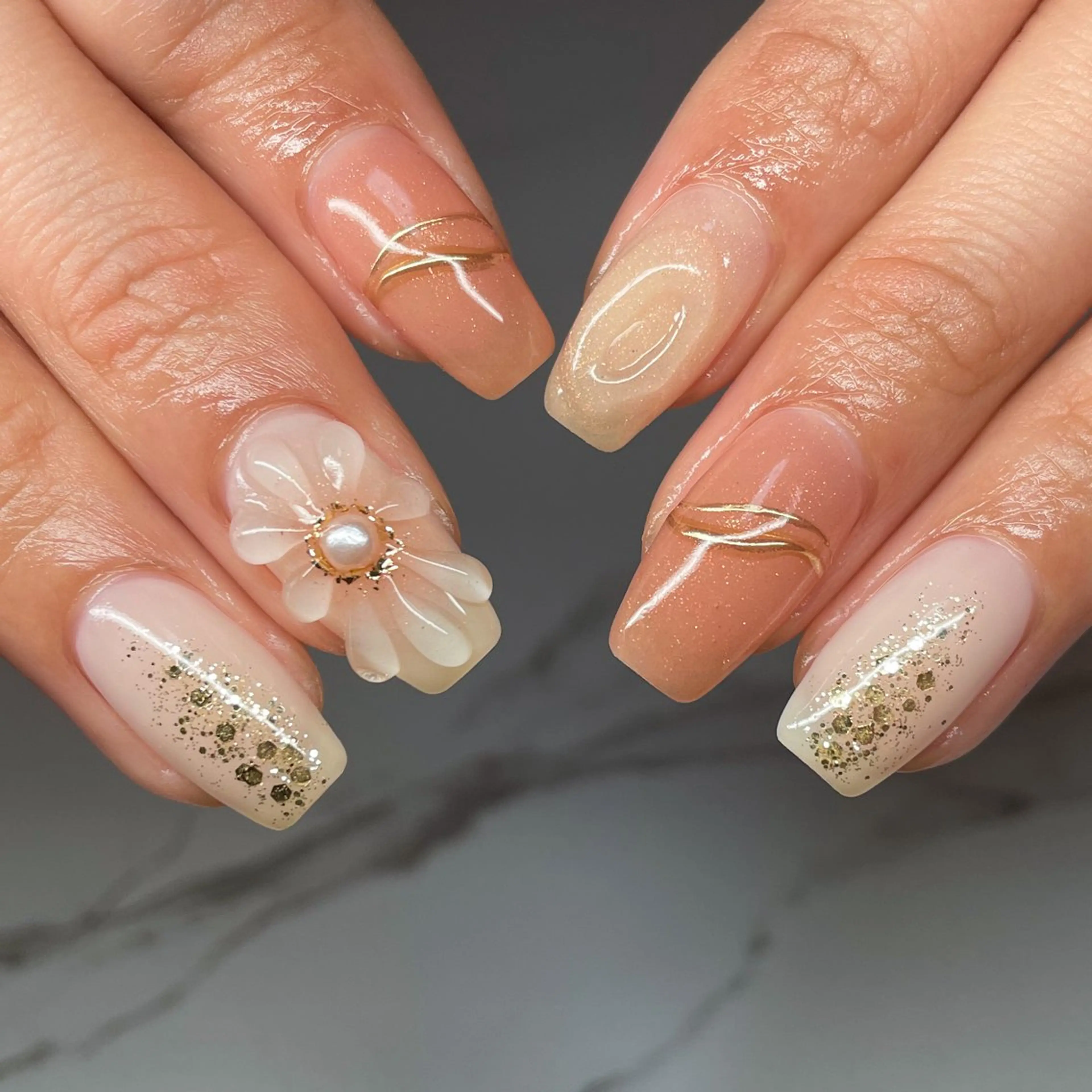 ネイル アートネイル フットネイル ジェルネイル ロングネイル マグネットネイル ハンドネイル Nail Salon AMICALのネイルデザイン