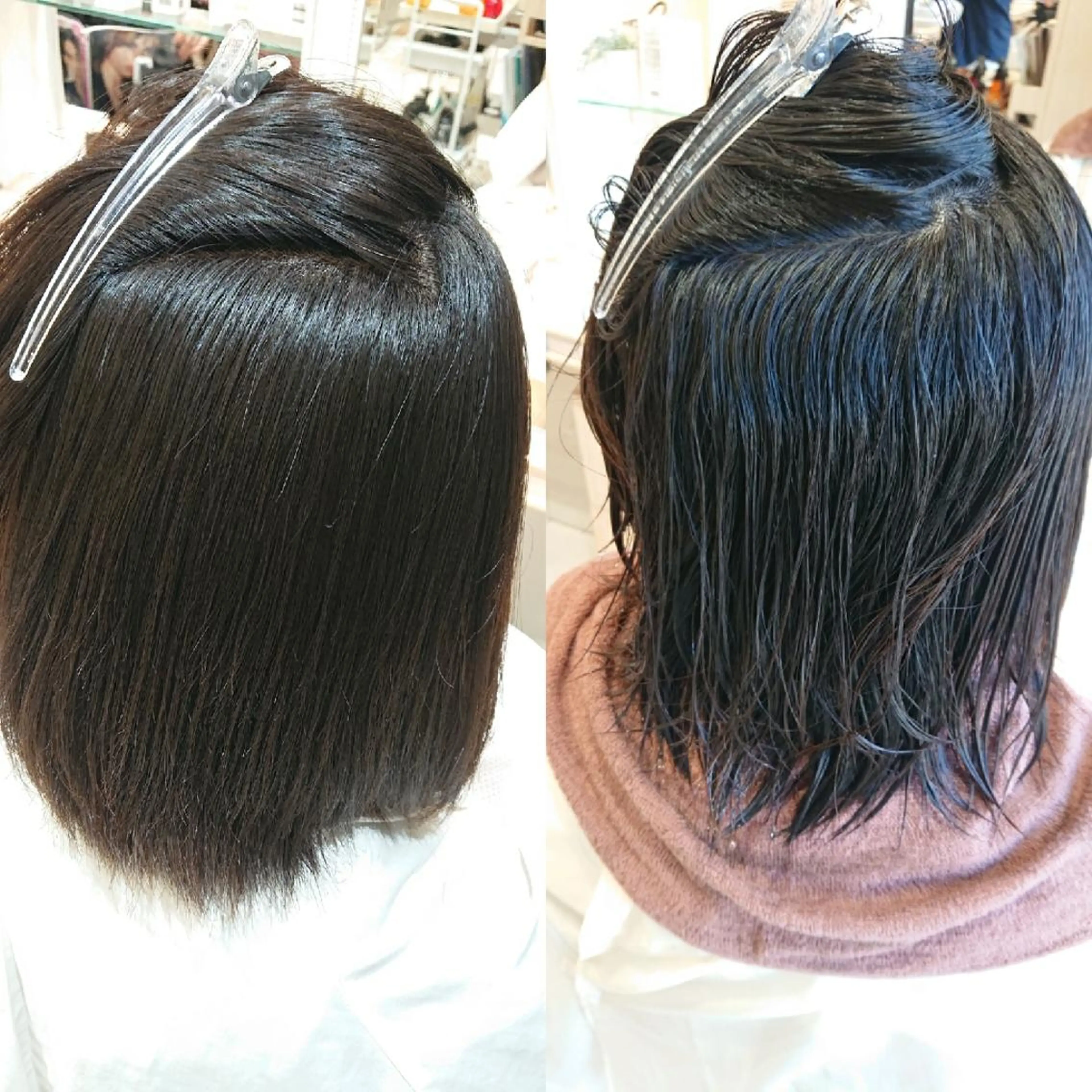 ミディアム パーマ ストレートパーマ 宮本 秀人のヘアスタイル