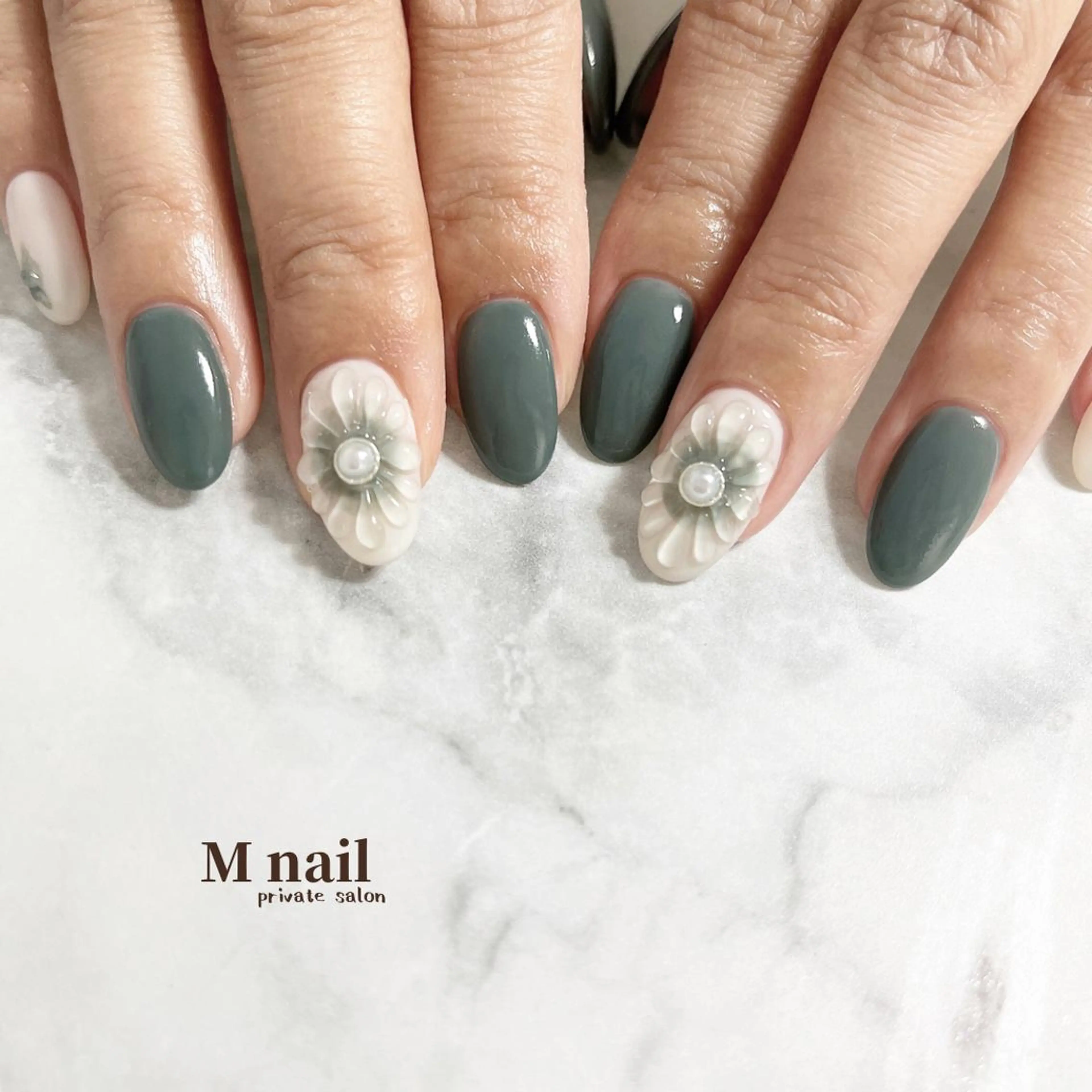 ネイル ぷっくりネイル ハンドネイル M nailのネイルデザイン