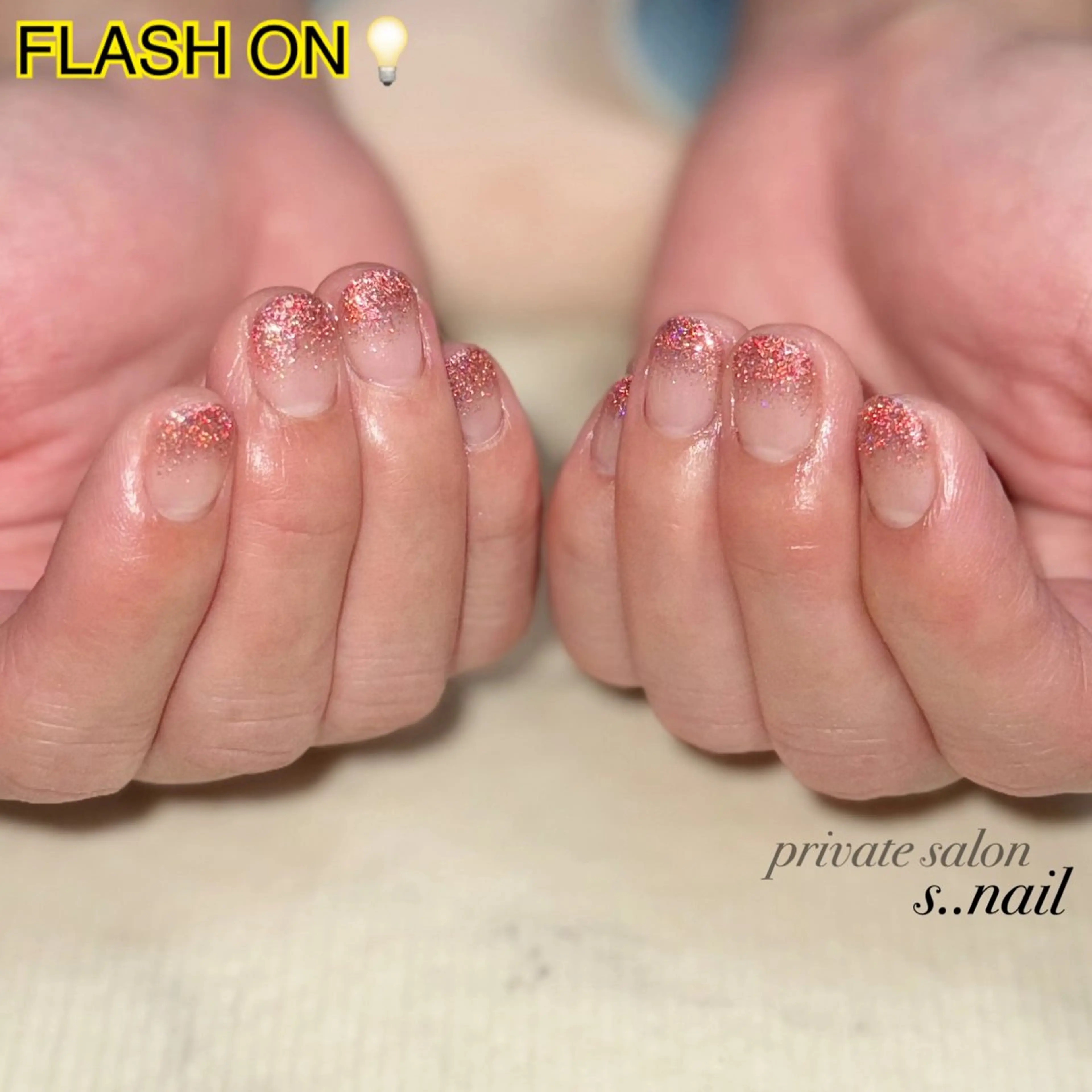 ネイル フラッシュネイル ラメ(グリッター) ハンドネイル フットネイル s..nail / MORITAのネイルデザイン