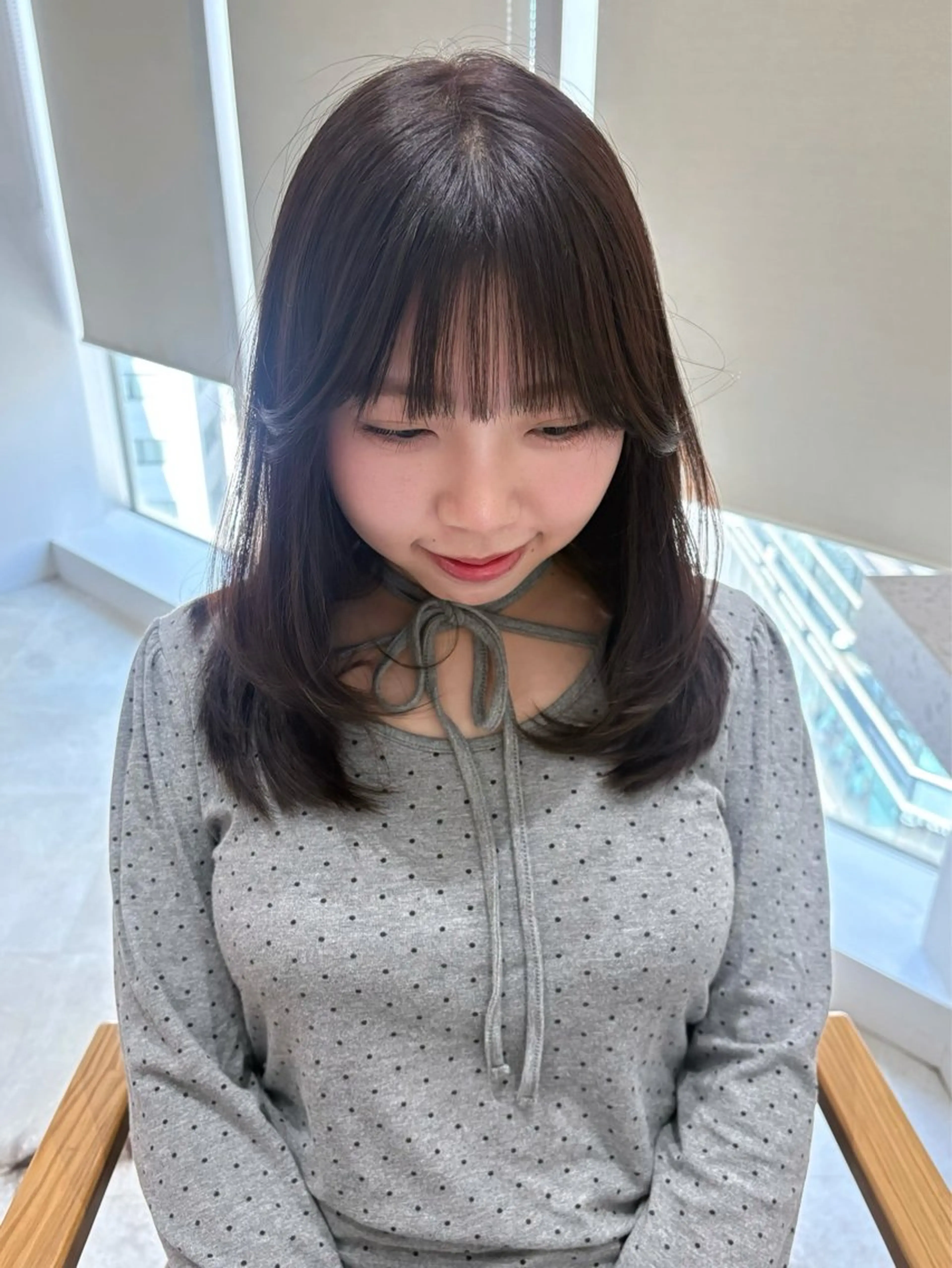 ミディアム ミディアムレイヤー 顔周りカット レイヤーカット カット ヘアカラー トリートメント 顔周り/レイヤー カット🎀ヒラバルのヘアスタイル
