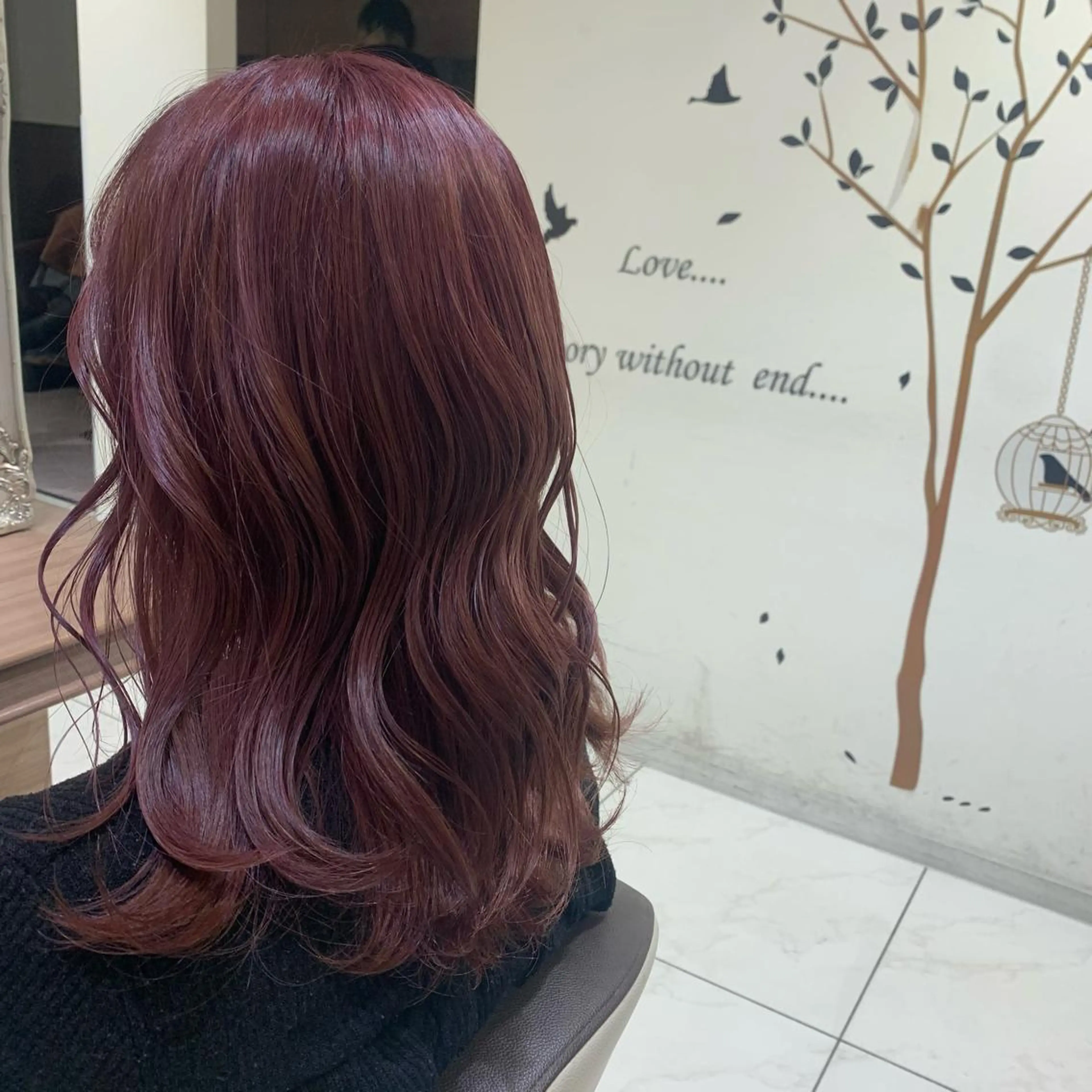 セミロング カラー ヘアアレンジ 小白井 由美のヘアスタイル