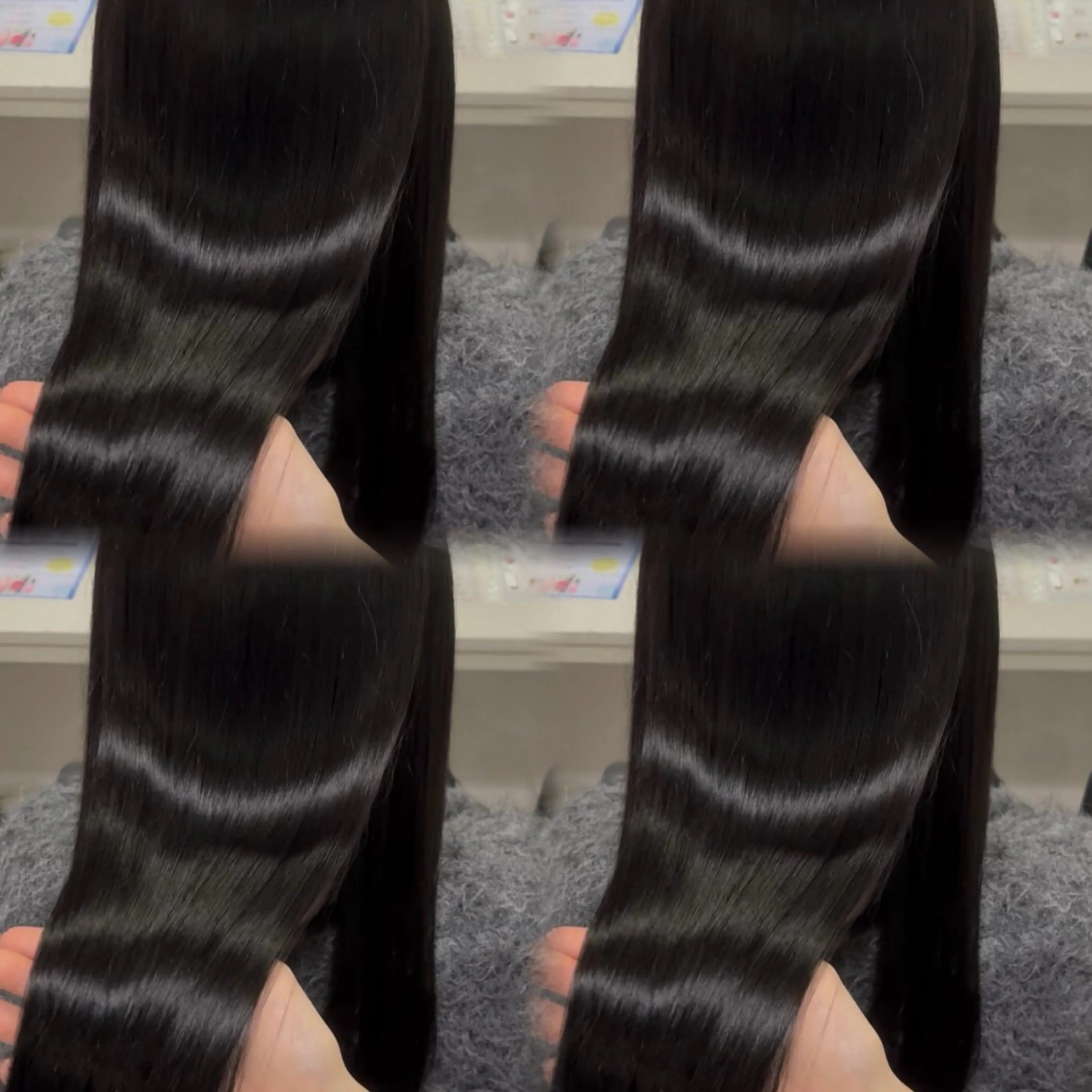 ロング カラー ヘアカラー トリートメント 🦋REISA🦋 エクステ×ハイトーンのヘアスタイル