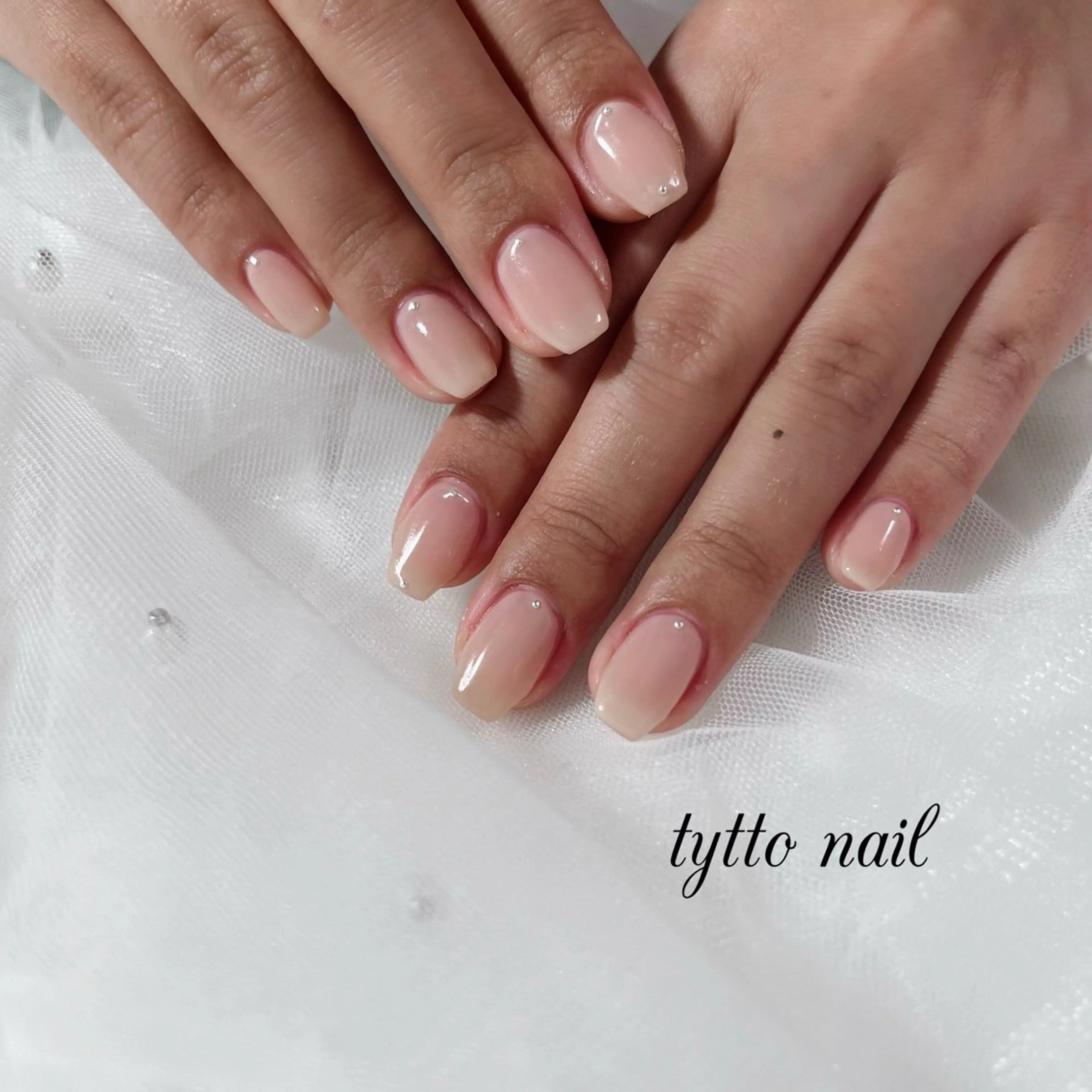 ネイル オフィスネイル ワンカラーネイル ピンク ピンクベージュ シンプルネイル ハンドネイル tytto nail ❤︎‪‪eri‪‪のネイルデザイン