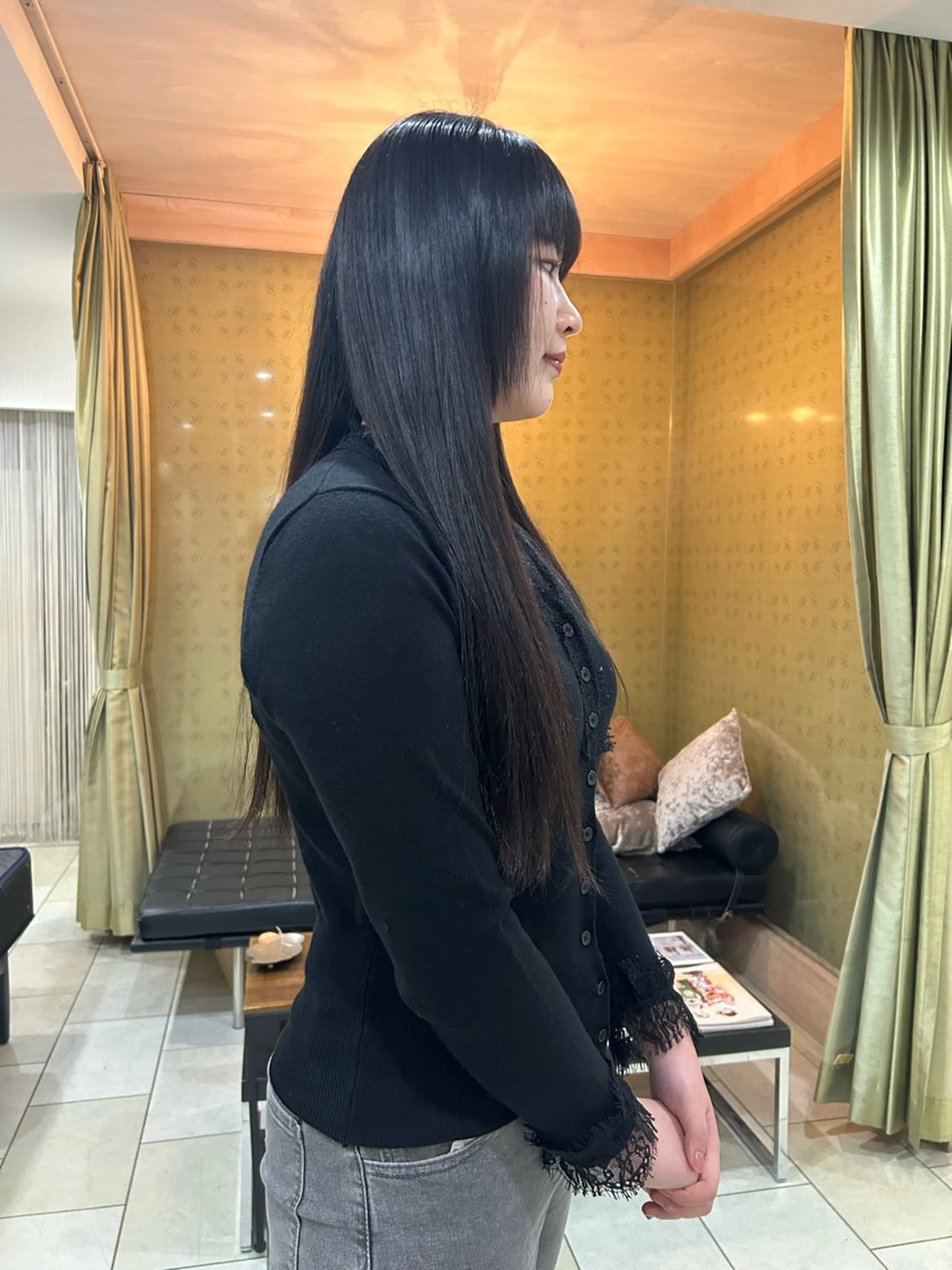 ロング パーマ 縮毛矯正 ストレートパーマ 縮毛矯正 似合わせパーマ/ メンズパーマ/しゅうのヘアスタイル