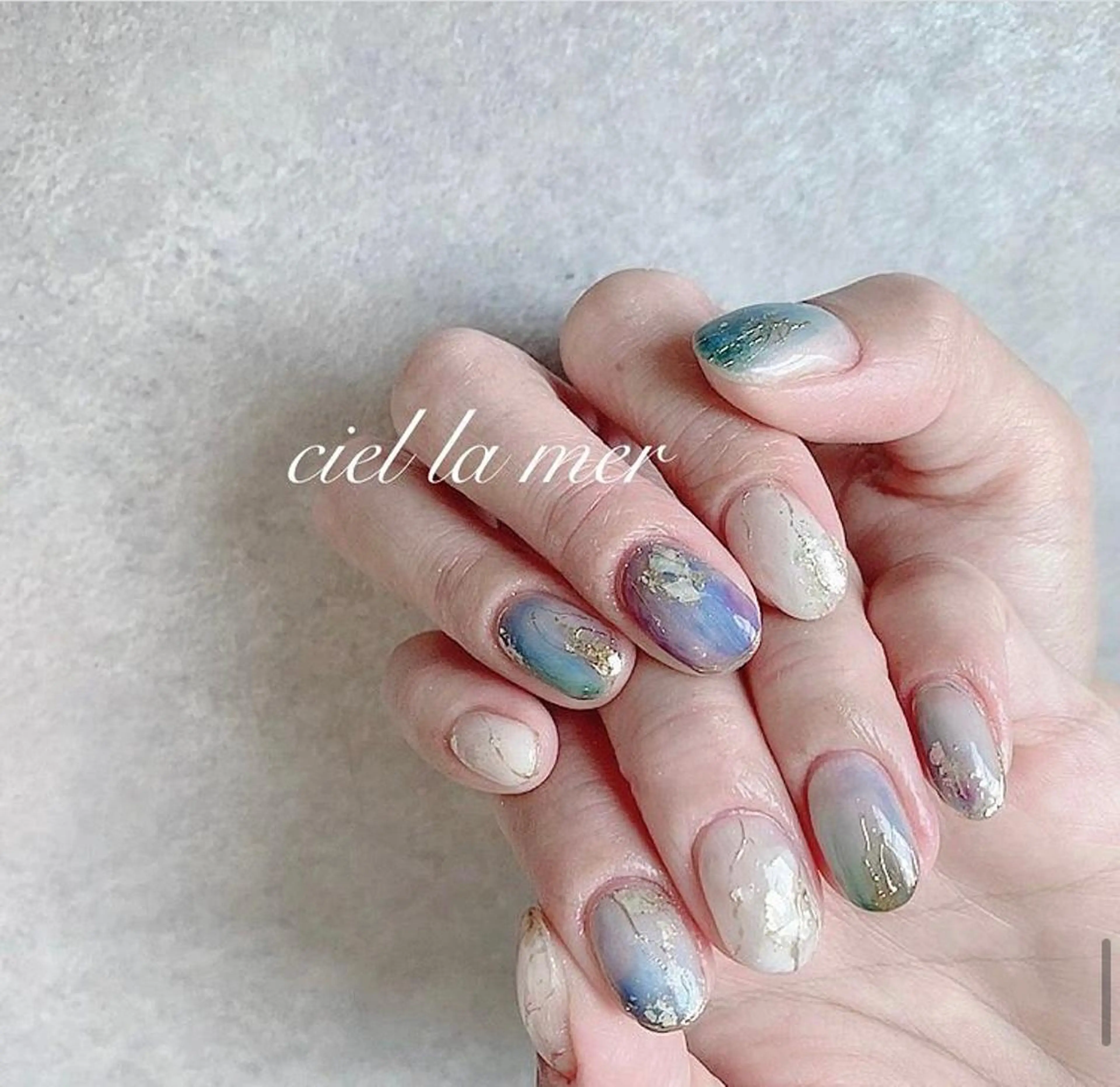 ネイル ハンドネイル フットネイル ciel la merのネイルデザイン
