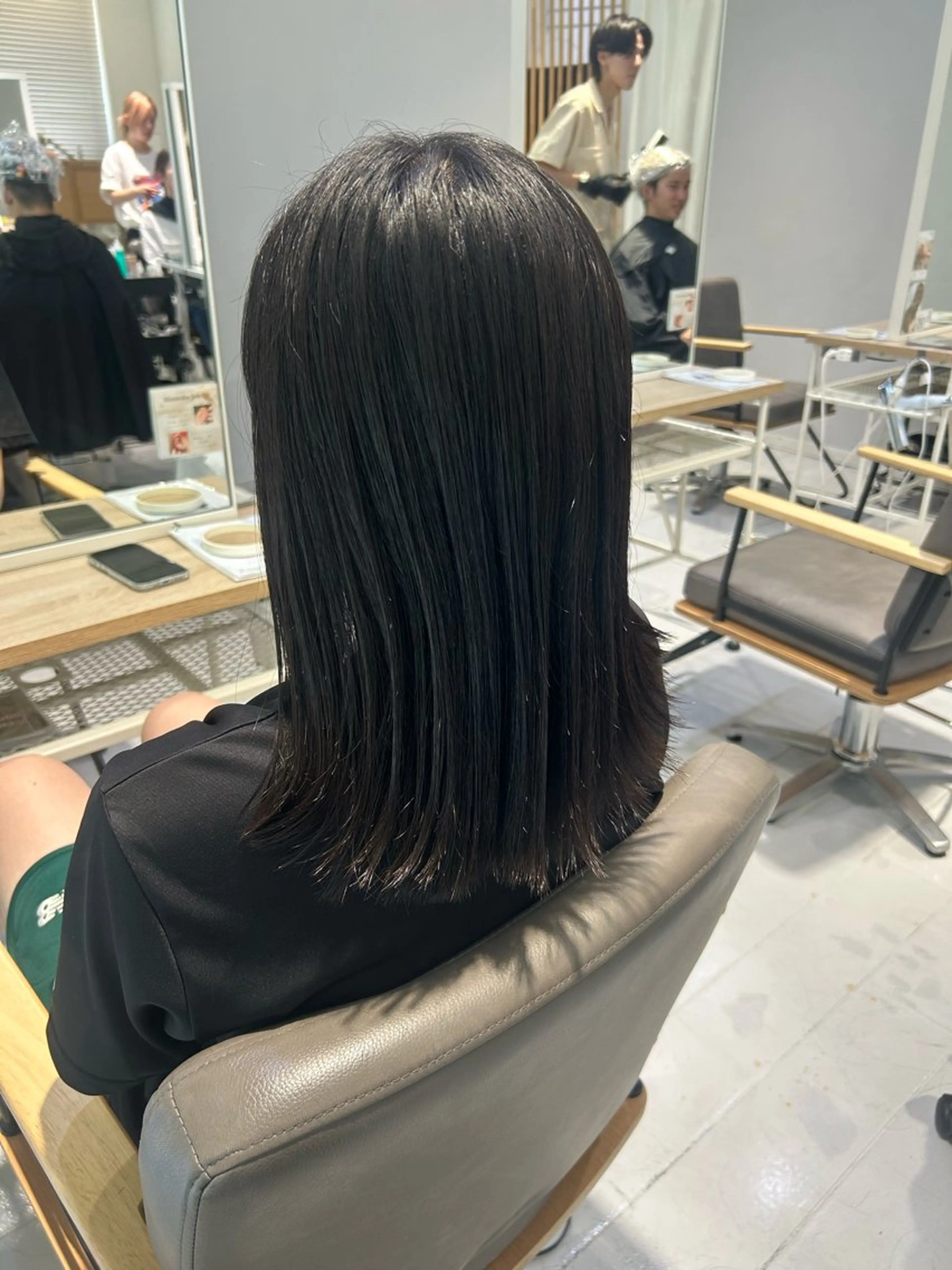 ミディアム 韓国ヘア ‎⟡.·KANA🐥のヘアスタイル