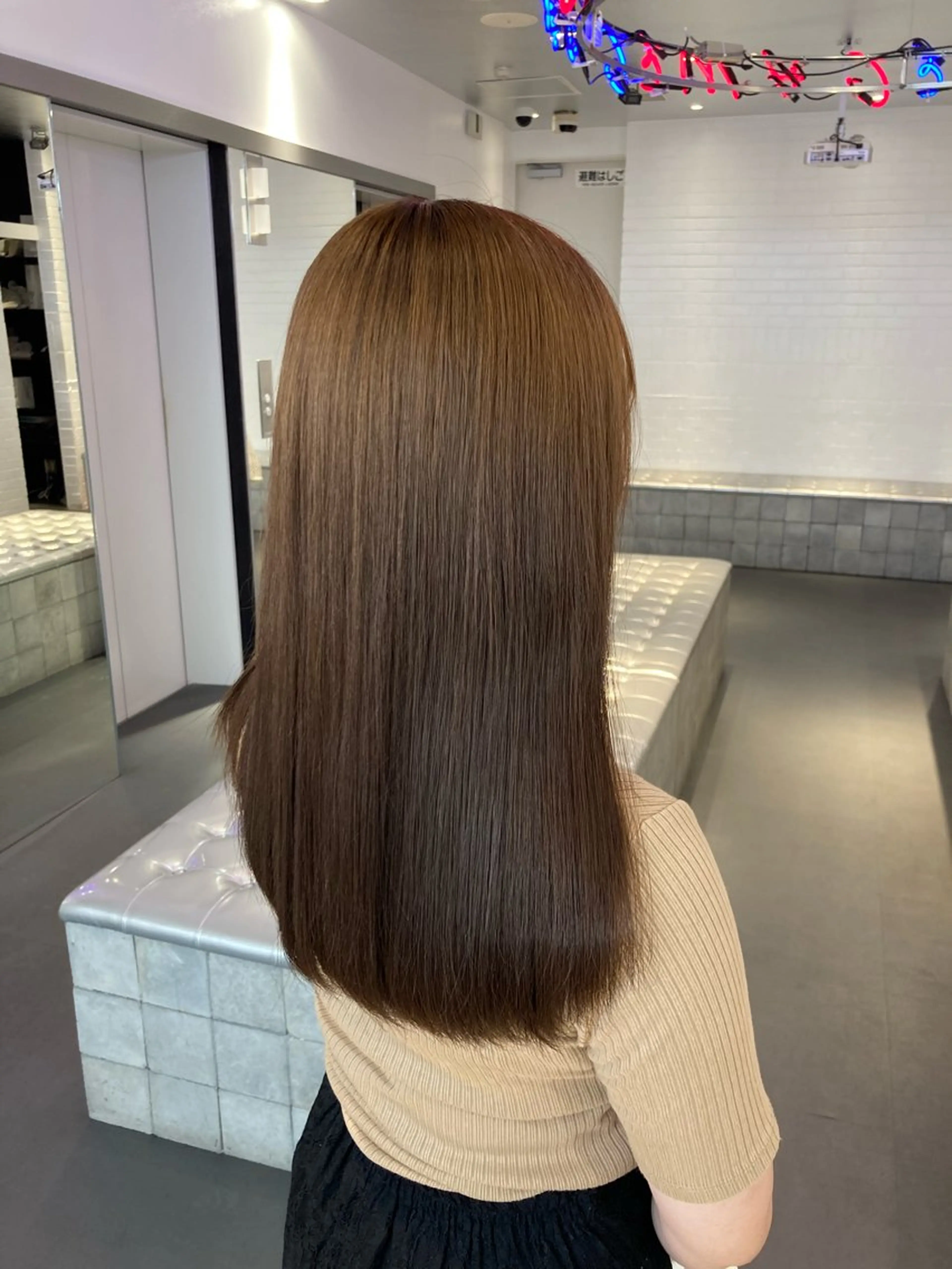 ミディアム カラー ブラウンカラー ヘアカラー トリートメント ダメージレス艶髪 🦋MISAKI🦋のヘアスタイル