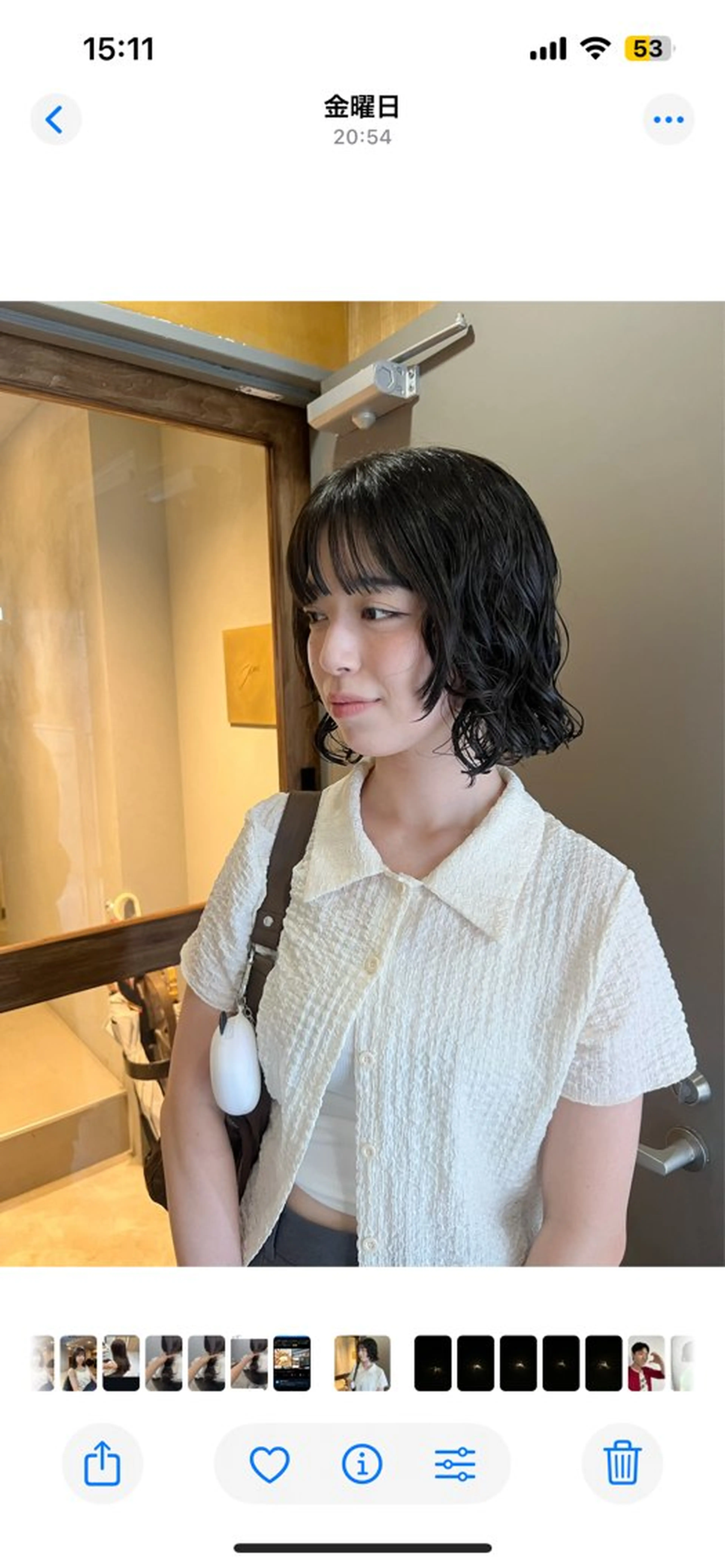 ショート カラー パーマ akane/ボブ /ブラウンベージュのヘアスタイル