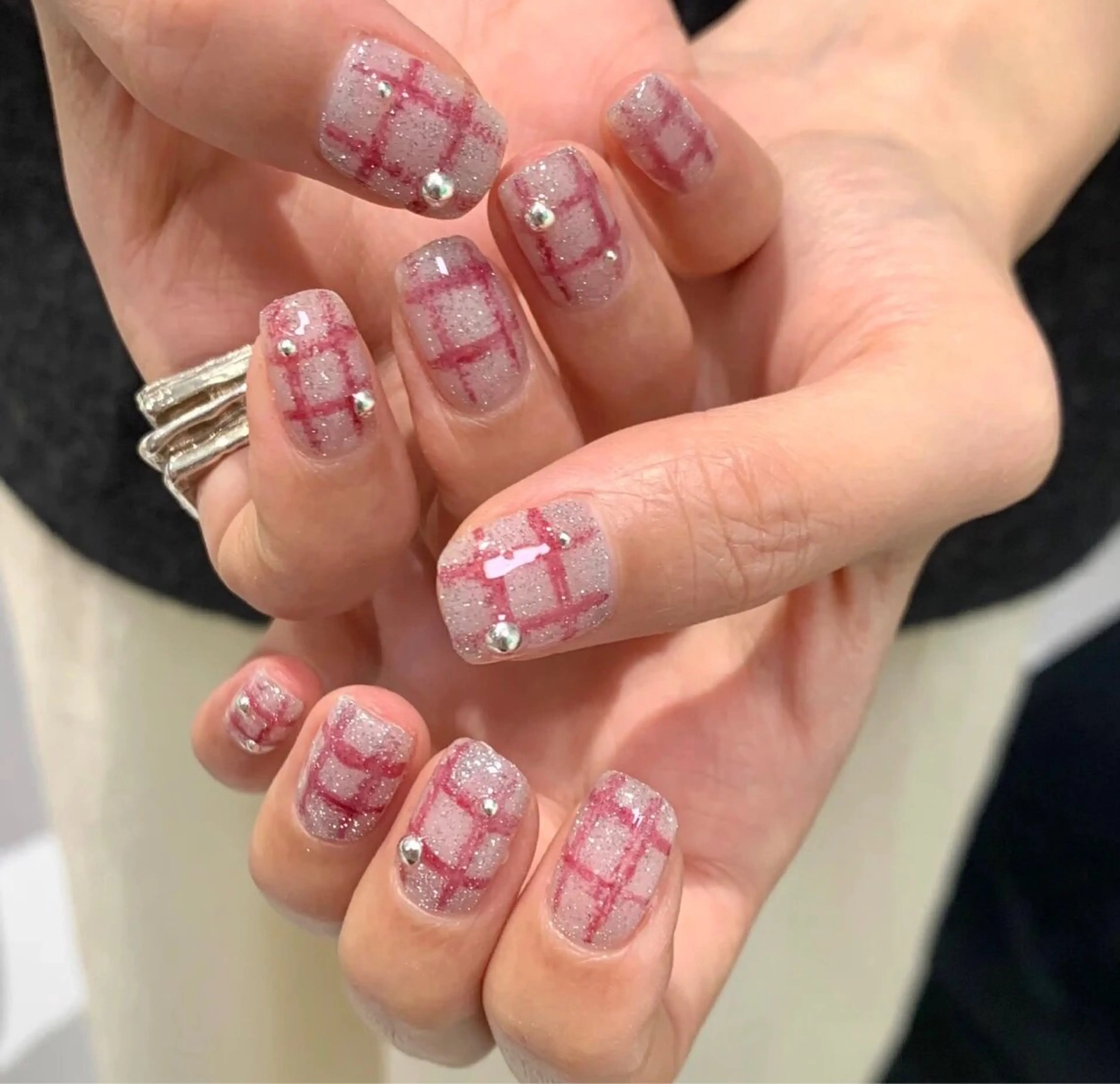 ネイル ピンク シンプルネイル ハンドネイル enju0422所属・谷口 雪のネイルデザイン