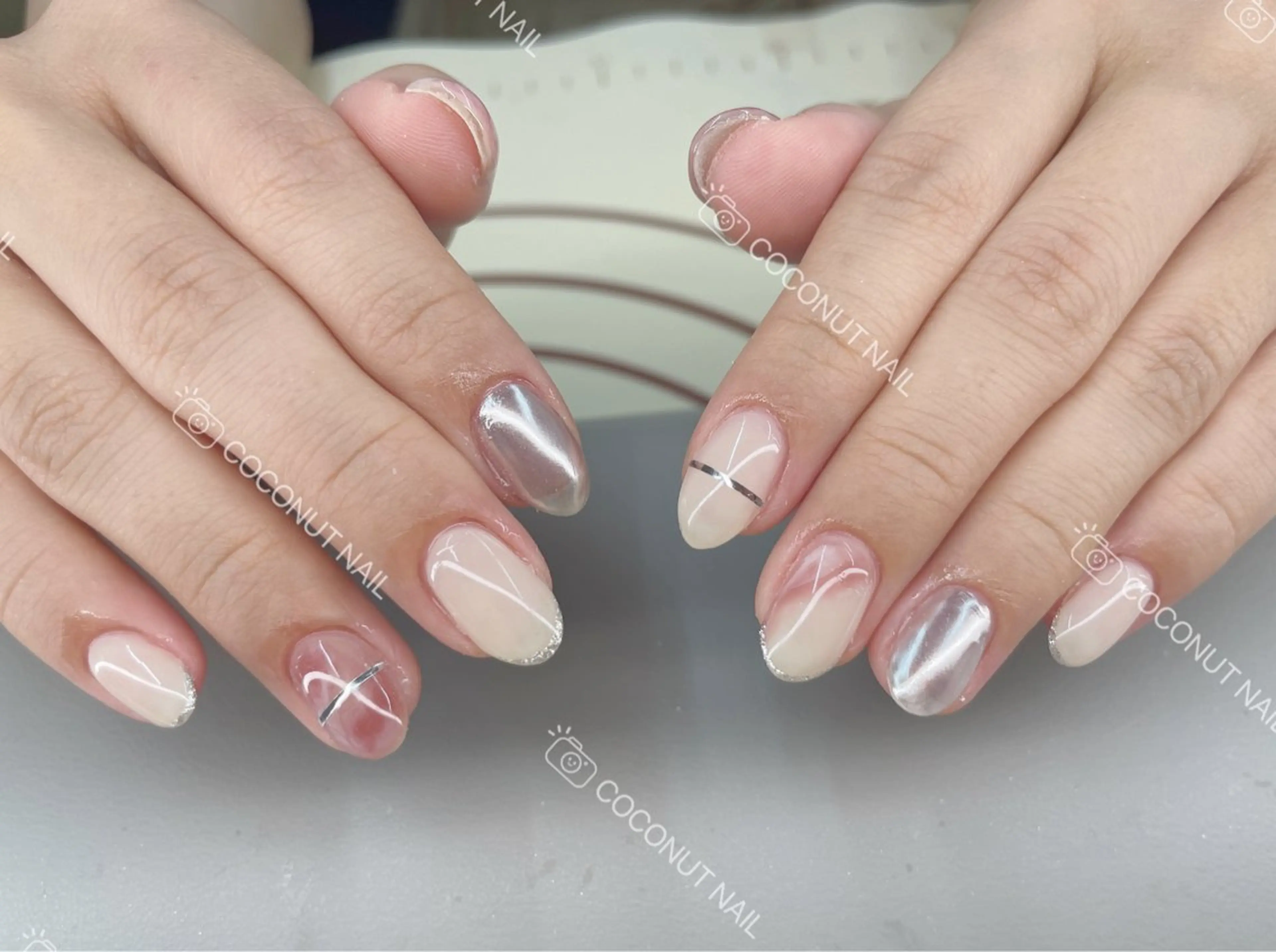 ネイル ハンドネイル 神田 ココナッツのネイルデザイン