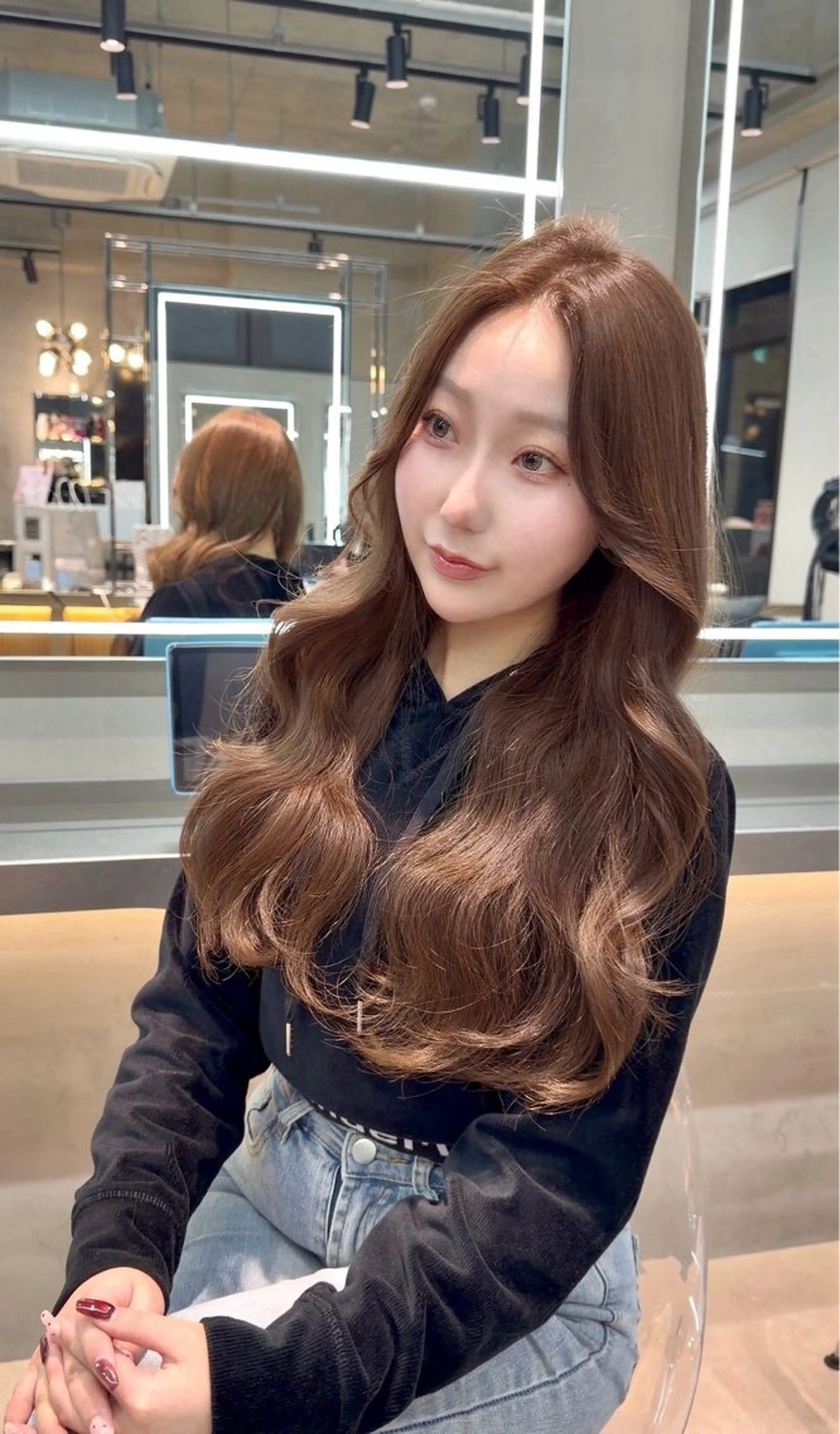 ロング レイヤーカット ヘアカラー 🎀透明感カラー shizuka🎀のヘアスタイル