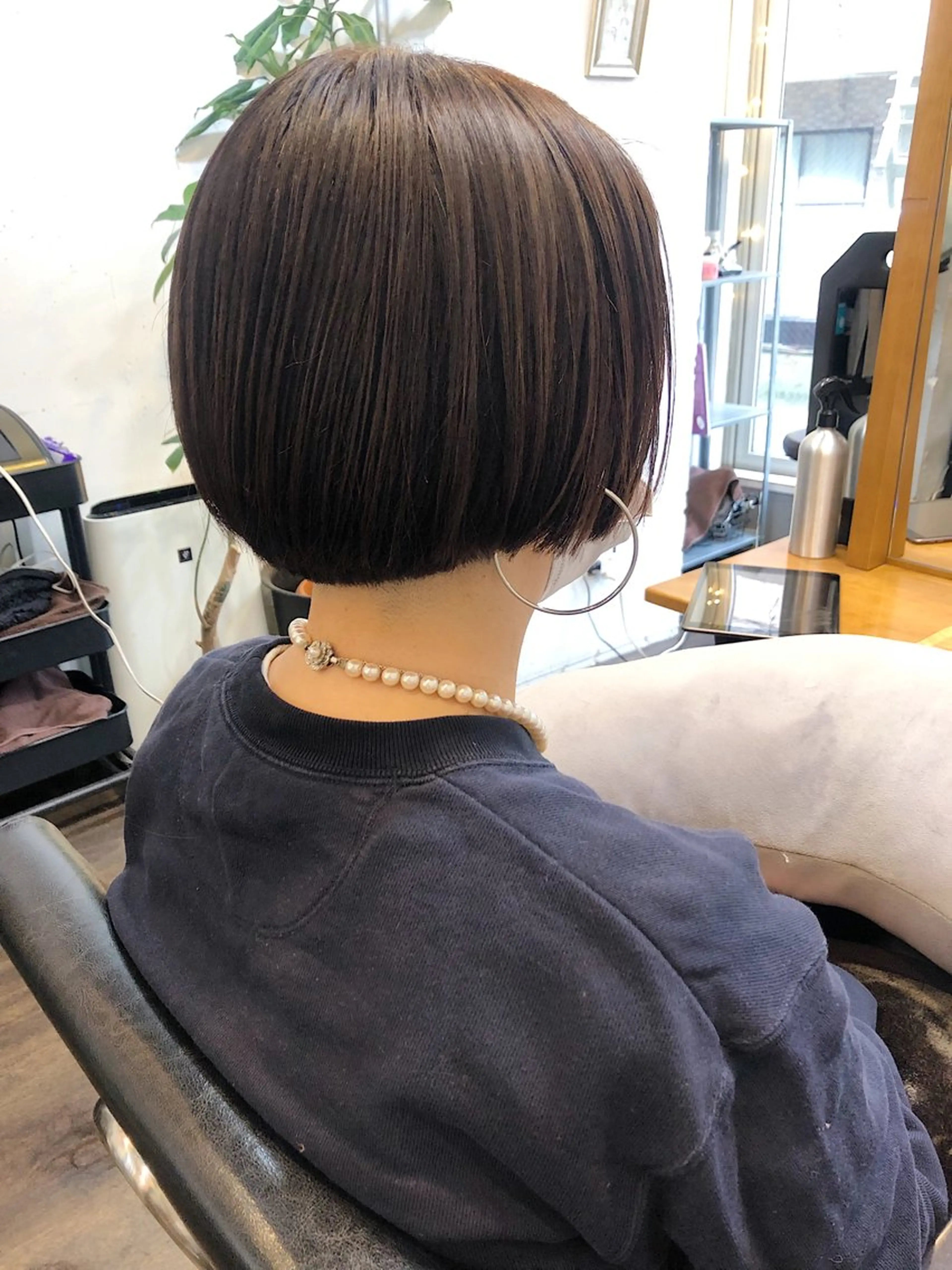 ショート カラー 長井 美佳のヘアスタイル