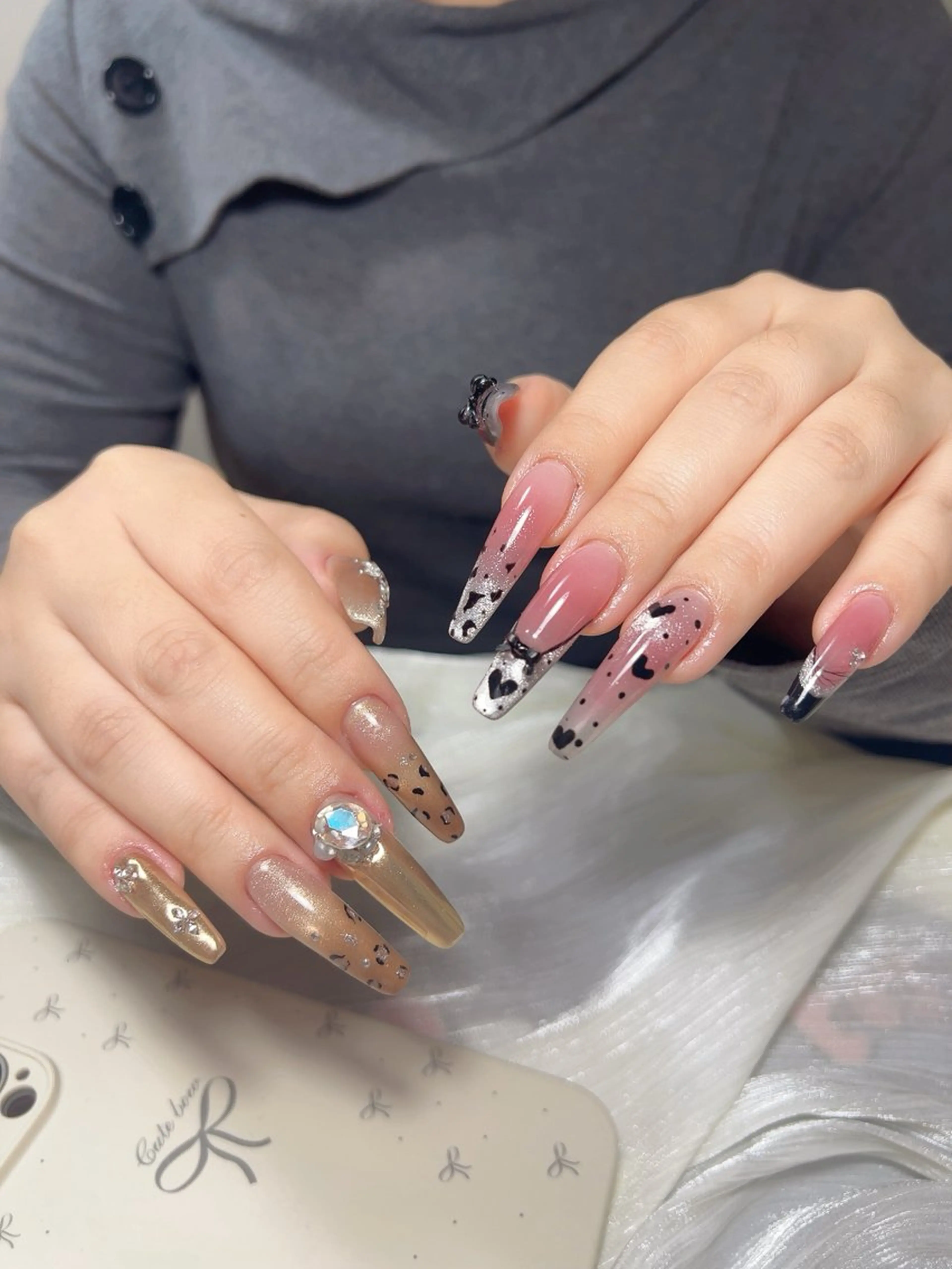 ネイル ハンドネイル ハンドケア 🎀Pink ピンク🎀のネイルデザイン