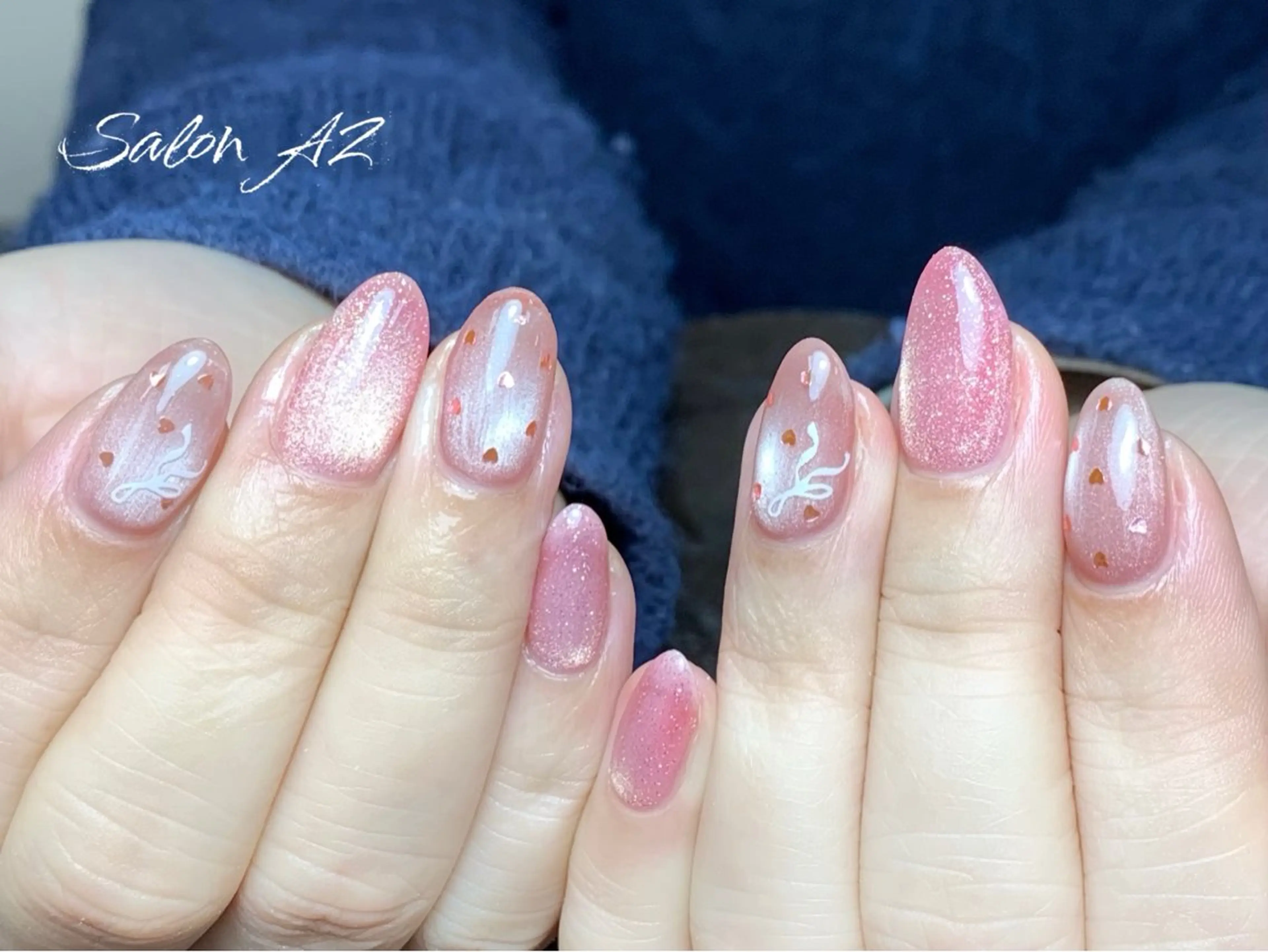 ネイル アートネイル フットネイル フレンチネイル マグネットネイル 持ち込み ハンドネイル salon AZのネイルデザイン