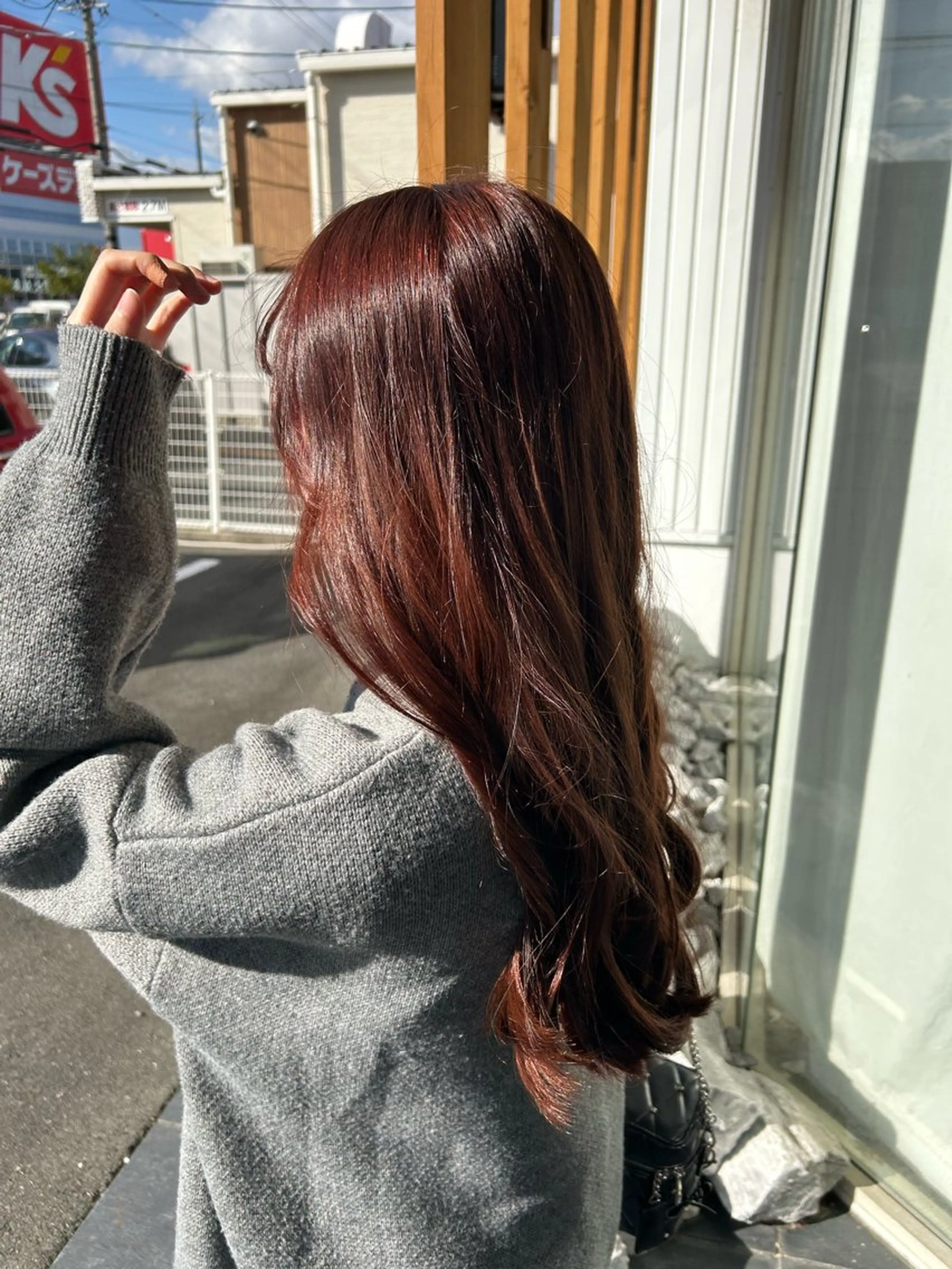 ロング カラー ヘアカラー 酸性ストレート/ ボブ/暖色/リコのヘアスタイル